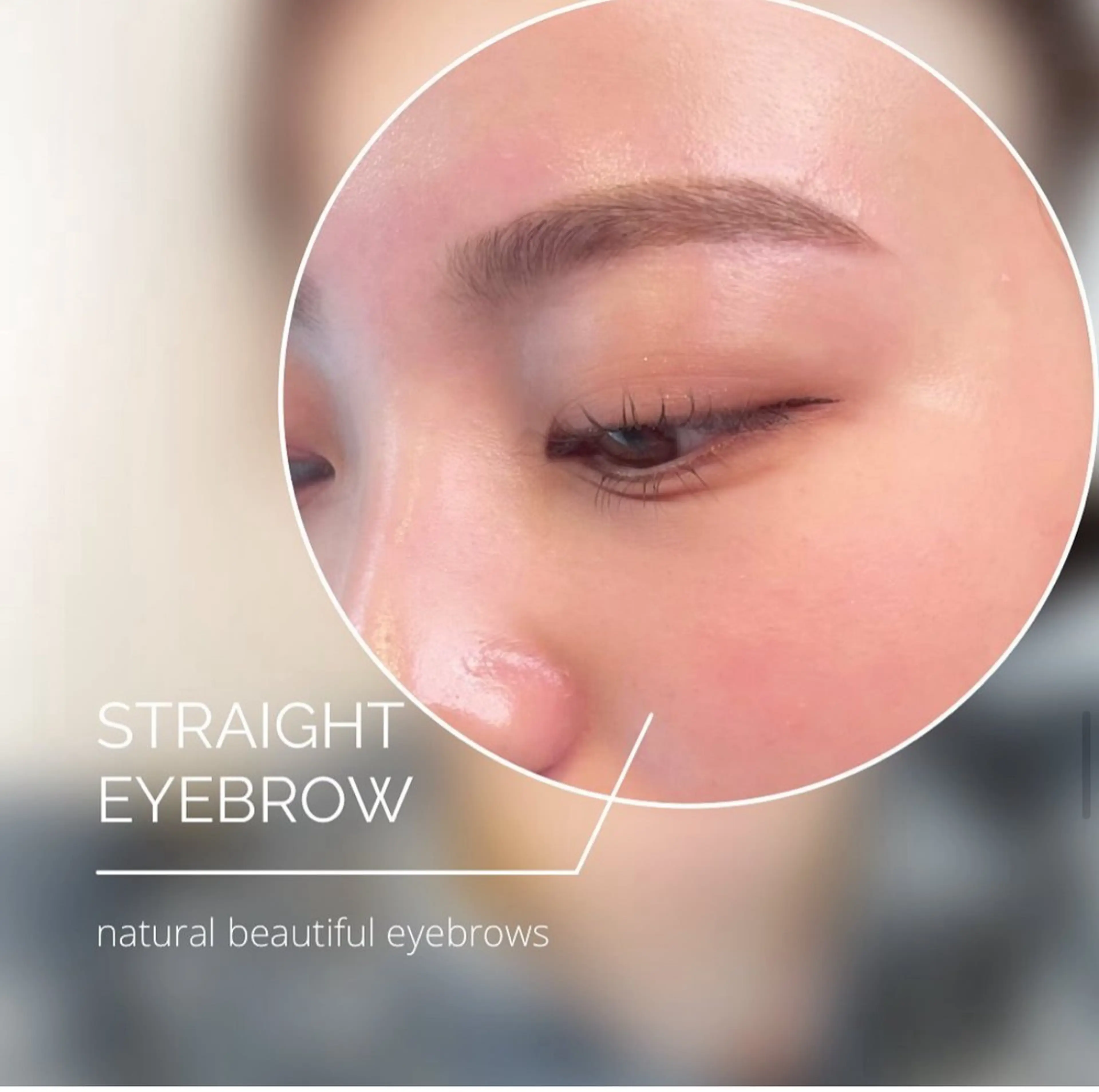 お顔の印象が変わる【organicカラー＋似合わせeyebrow＋部分wax】おでこ、眉間、小鼻、口周りから3箇所。の写真