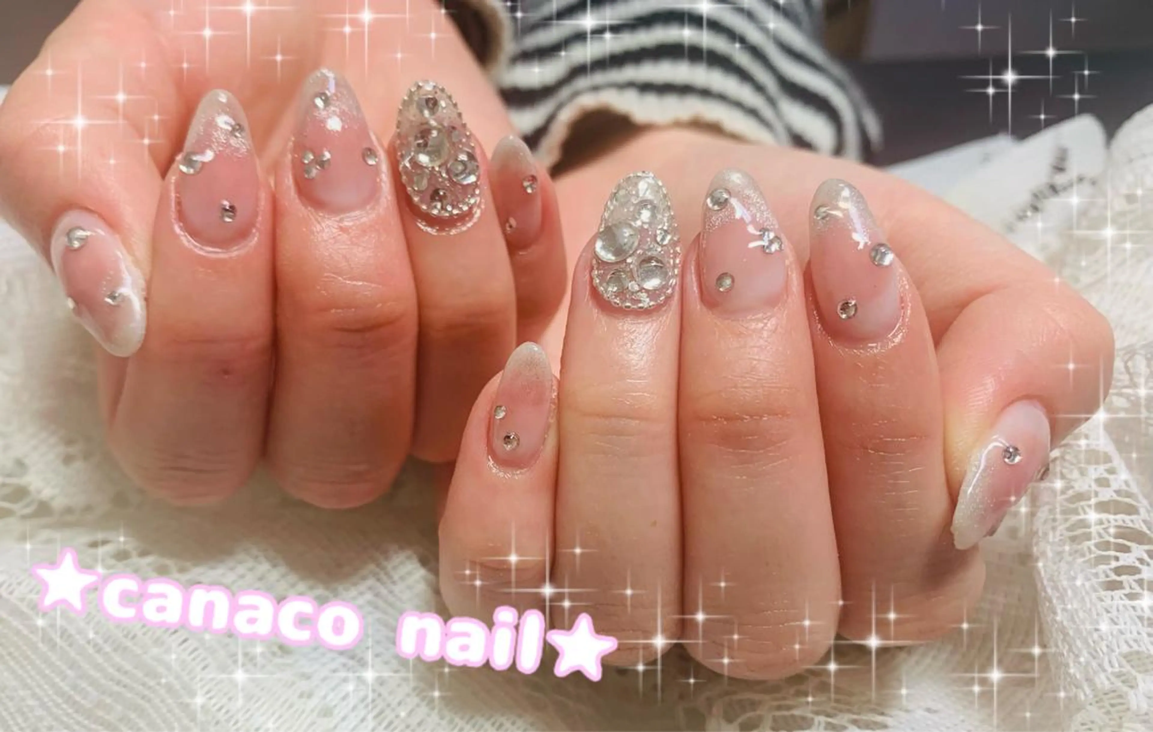 ネイル アートネイル チークネイル ジェルネイル マグネットネイル オフィスネイル ハンドネイル ハンドケア Felice所属・ベテランネイル cnc  nailのネイルデザイン