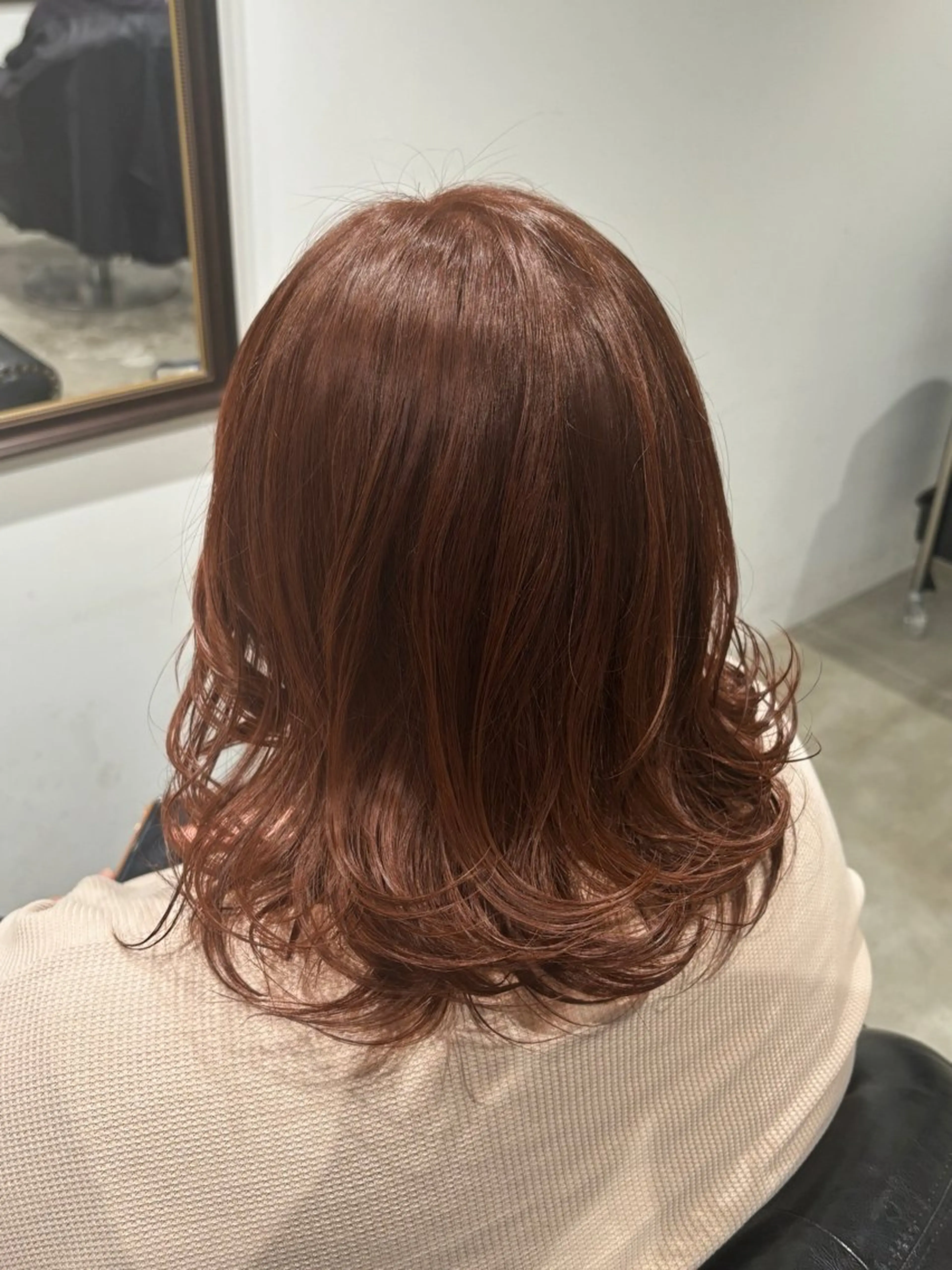 カラー ブラウンカラー キャラメルブラウン オレンジ Lis blanc所属・はらだここか/メンズ カットモデル募集中のヘアスタイル