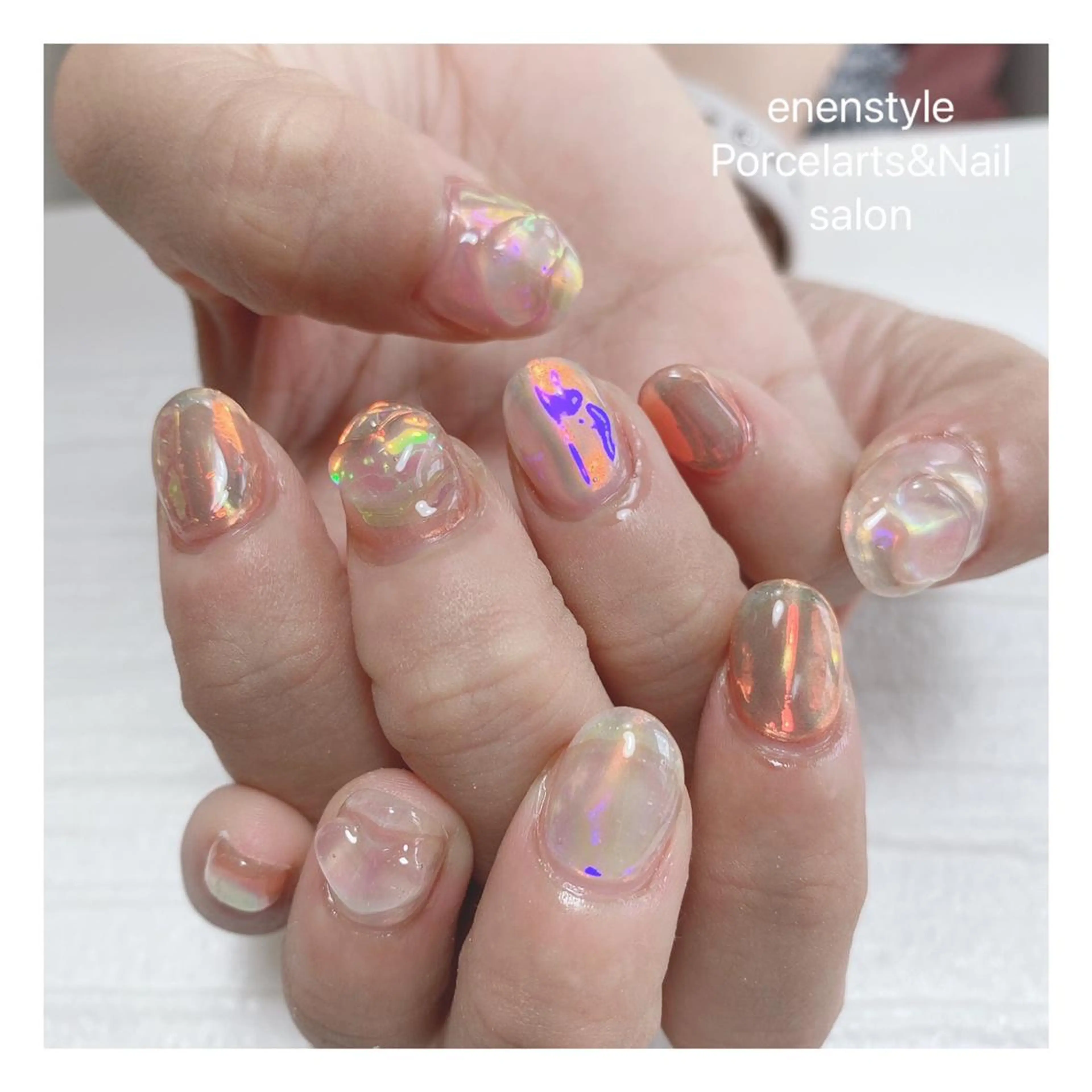 ミディアム ネイル 👑enen style👑のネイルデザイン