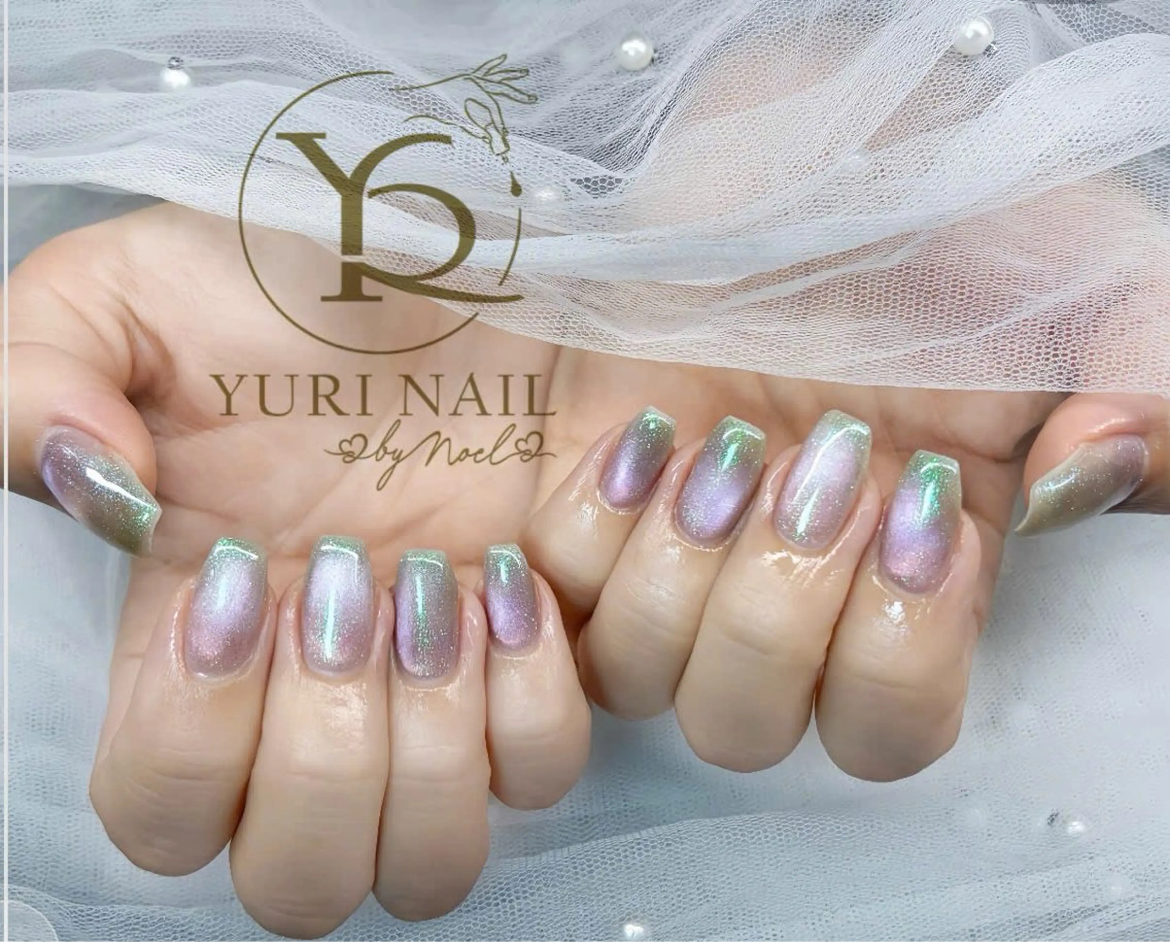 ネイル チークネイル フットネイル グラデーション 韓国ネイル 持ち込み ハンドネイル フットネイル ハンドケア YURI Nail Narita所属・YURI Nail NARITAのネイルデザイン