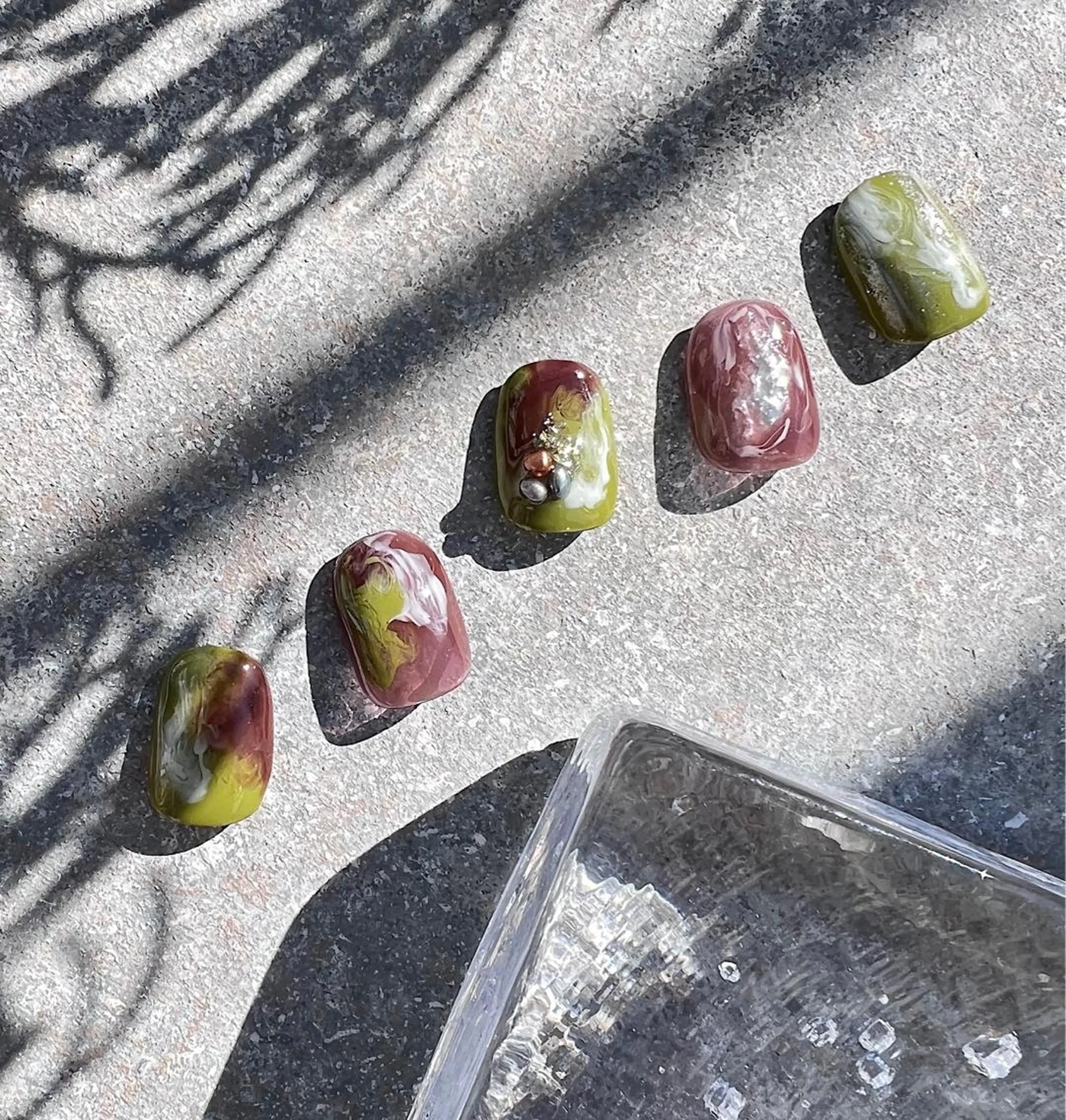 ネイル ニュアンスネイル ショートネイル gemickle nailのネイルデザイン