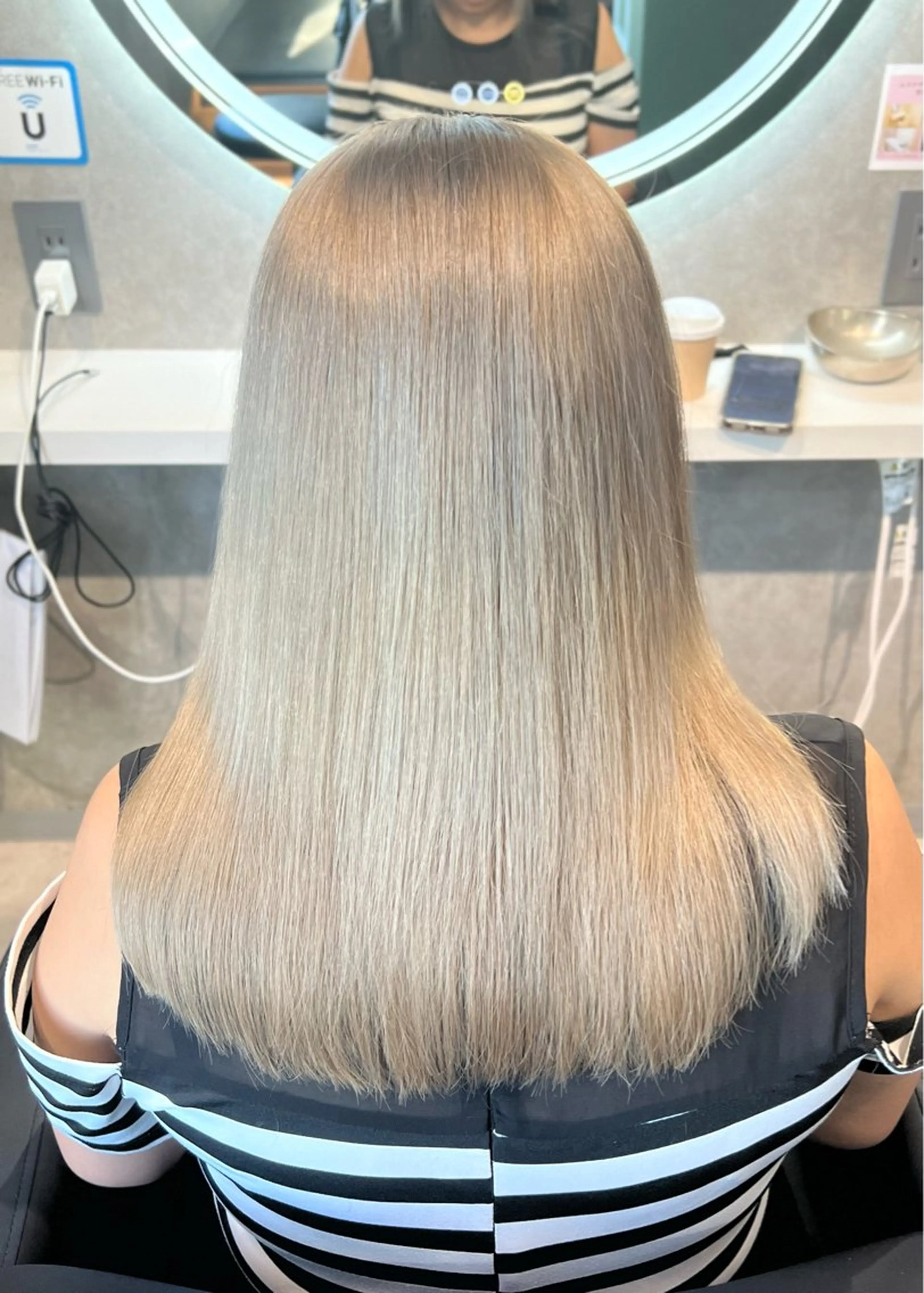 ミディアム カラー 髪質改善 縮毛矯正 酸性ストレート カット ヘアカラー トリートメント 髪質改善SALON MIST＋所属・阪神尼崎駅徒歩2分 半個室サロン　小田稔のヘアスタイル