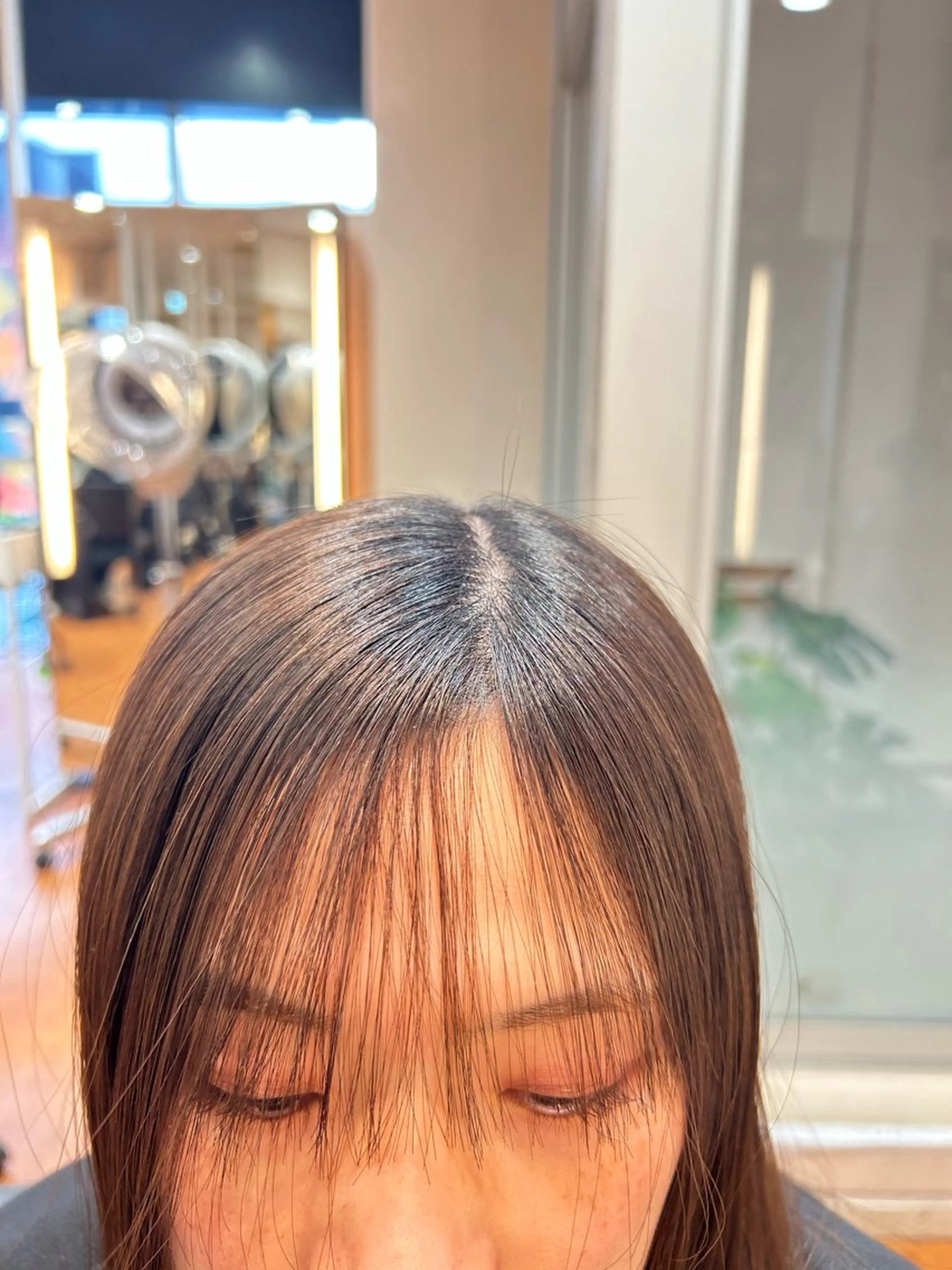 パーマ 縮毛矯正×髪質改善 カラー×クロスパーマのヘアスタイル