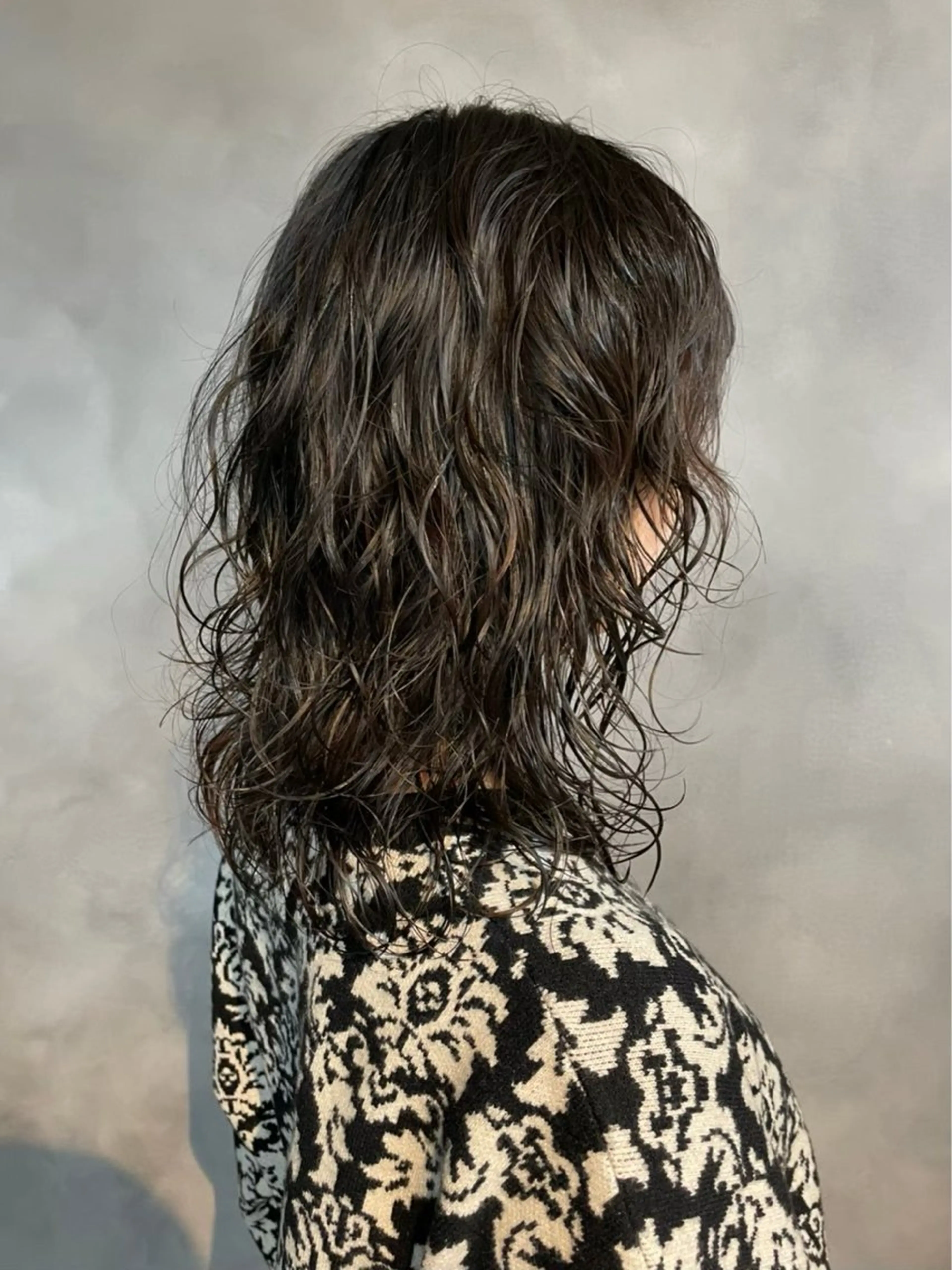 ミディアム パーマ 韓国系/ダブルカラー /トグチリンカのヘアスタイル