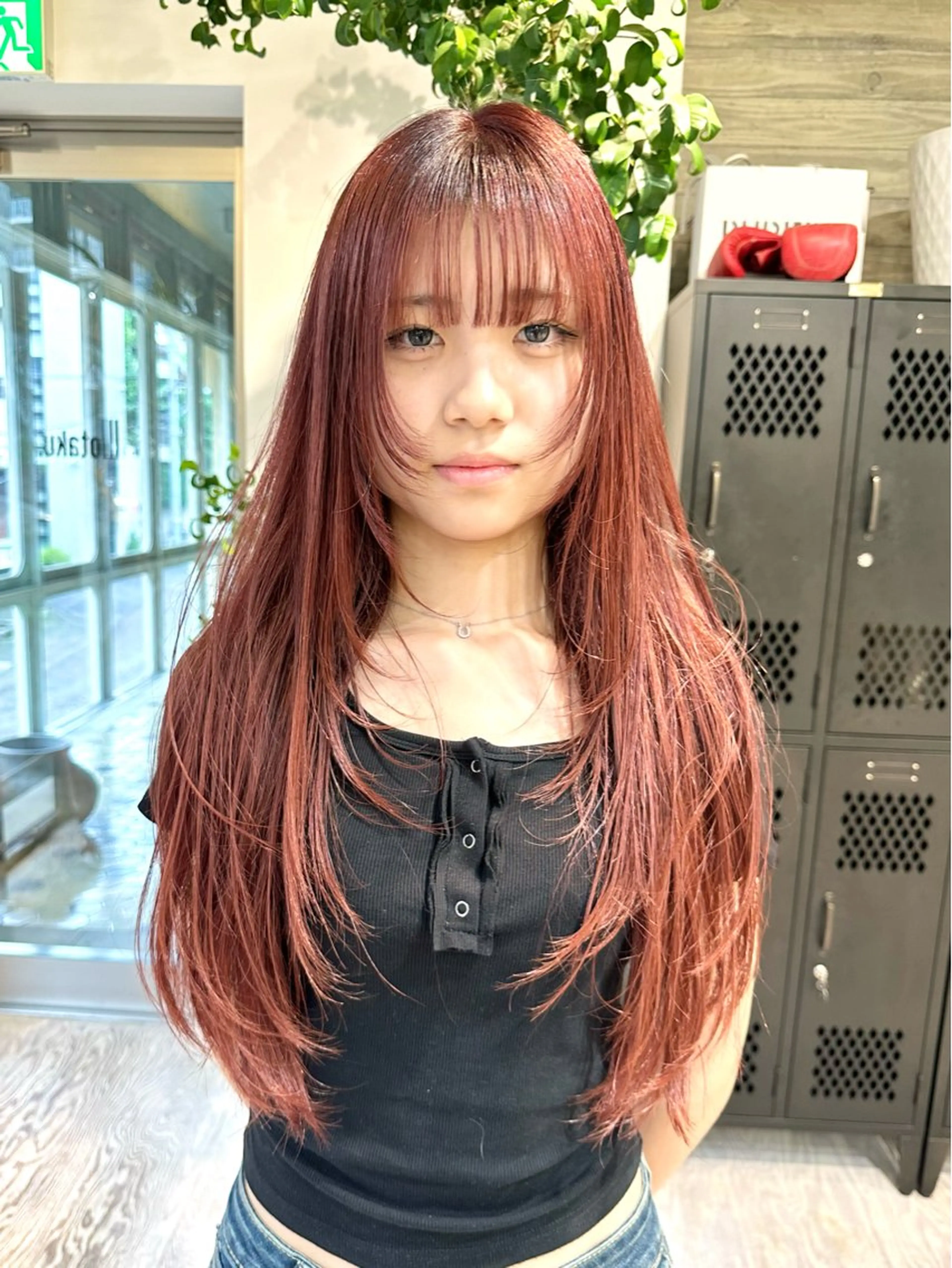 ロング カラー カット ヘアカラー トリートメント kai .のヘアスタイル