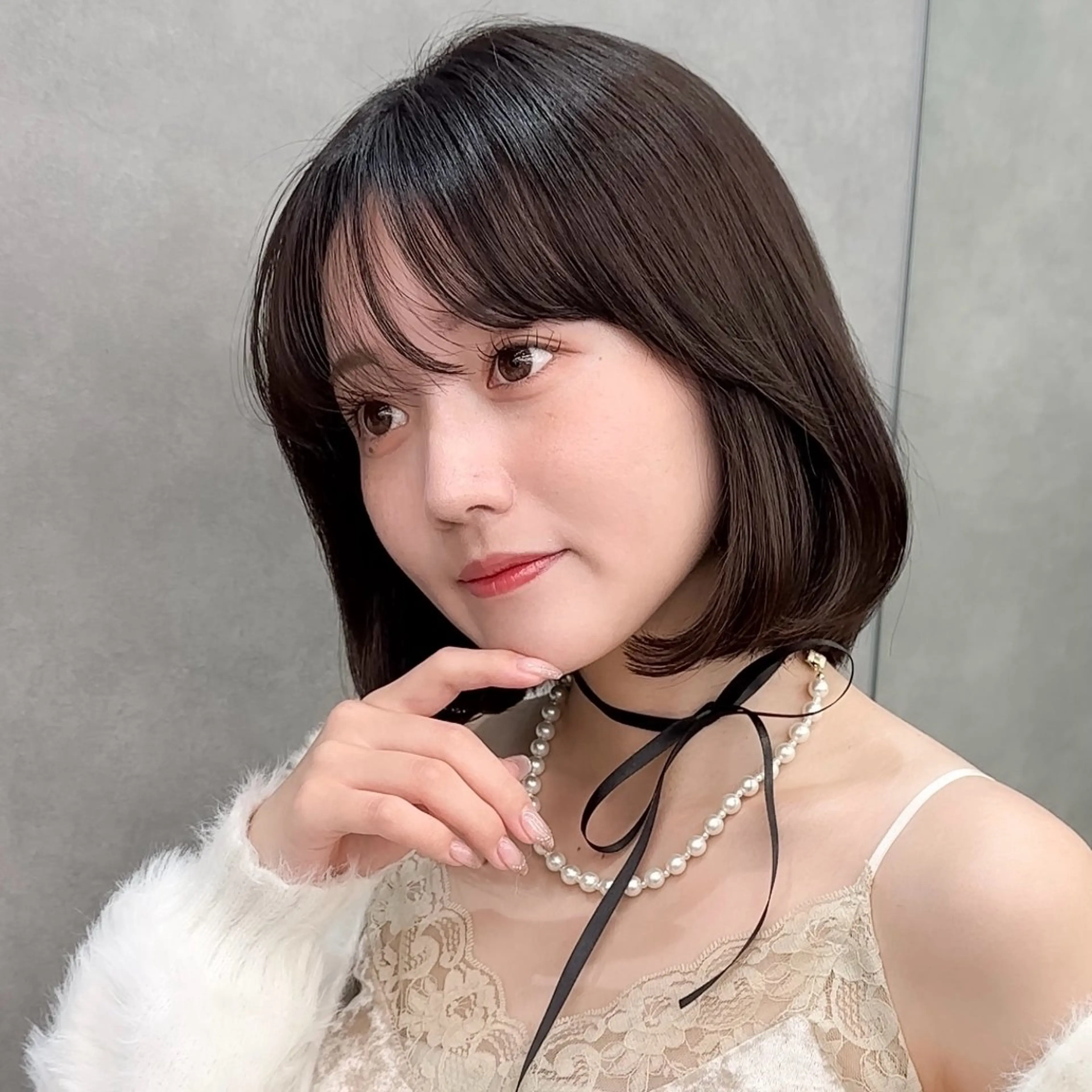 ミディアム 縮毛矯正/韓国ヘア /レイヤー🎀ミズキのヘアスタイル