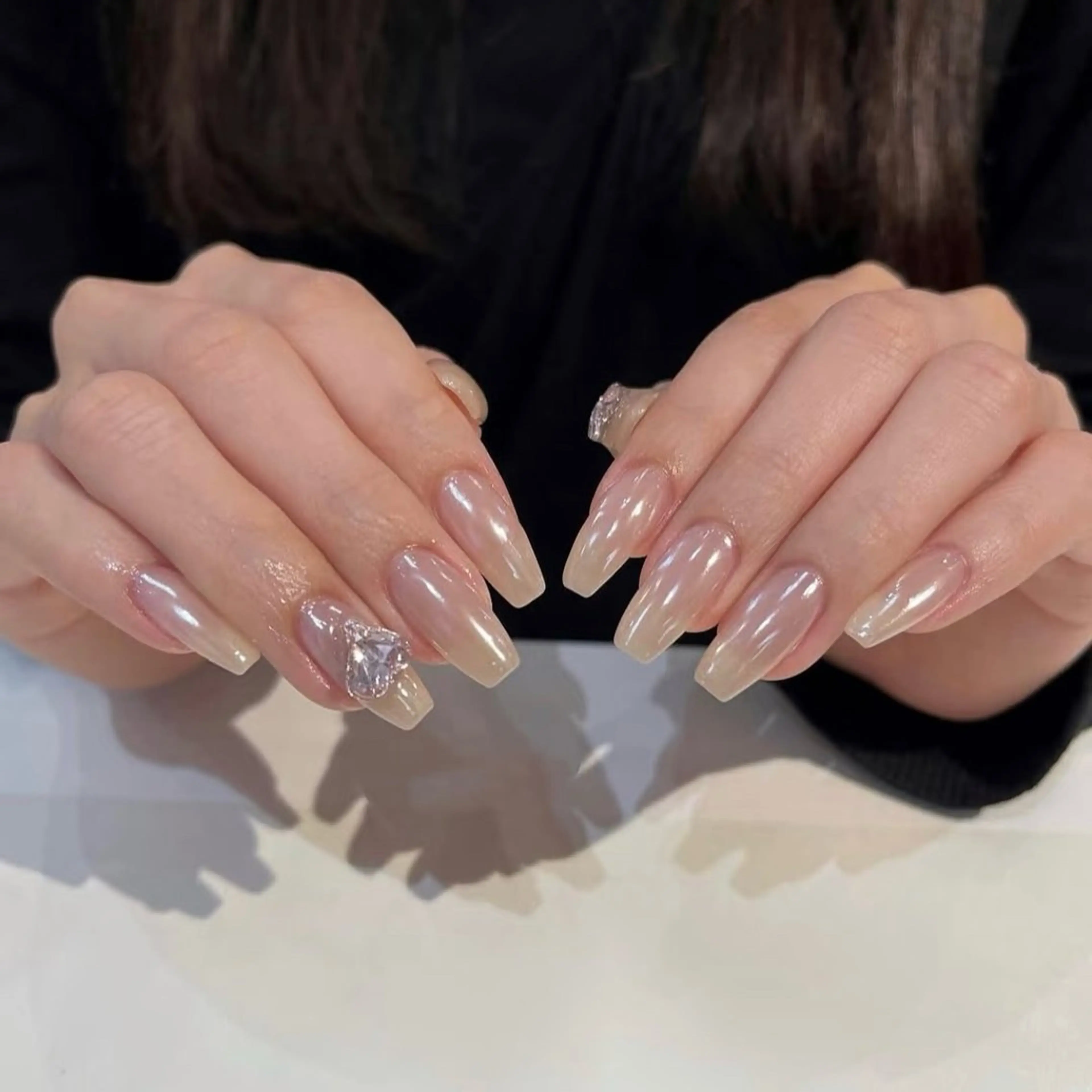 ネイル ハンドネイル By moonネイル 🌷ワンホン/韓国風のネイルデザイン