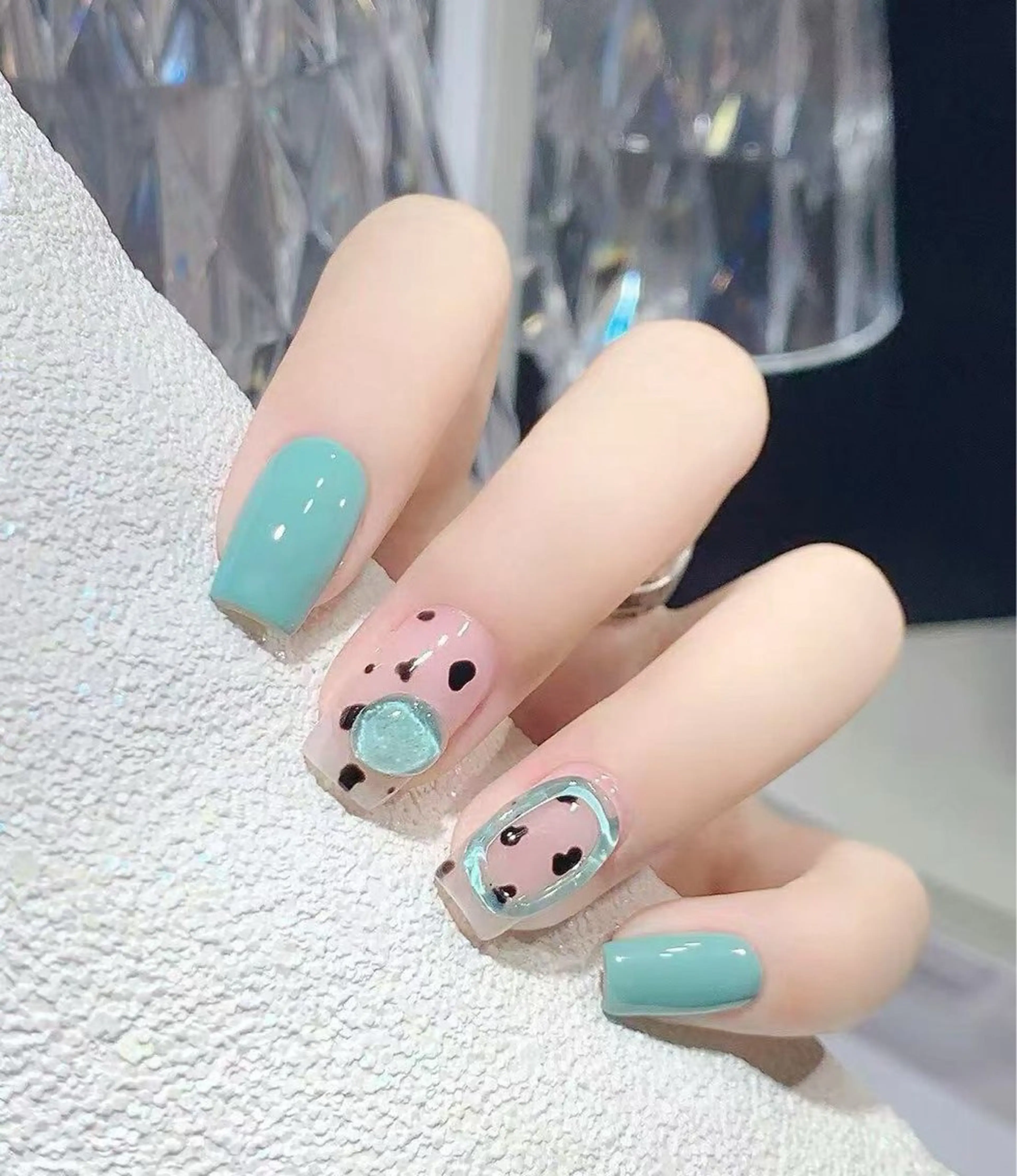 ネイル アートネイル チークネイル 長さ出し フットネイル ジェルネイル ハンドネイル ハンドケア ラッキーネイルサロン 西川口東口店のネイルデザイン