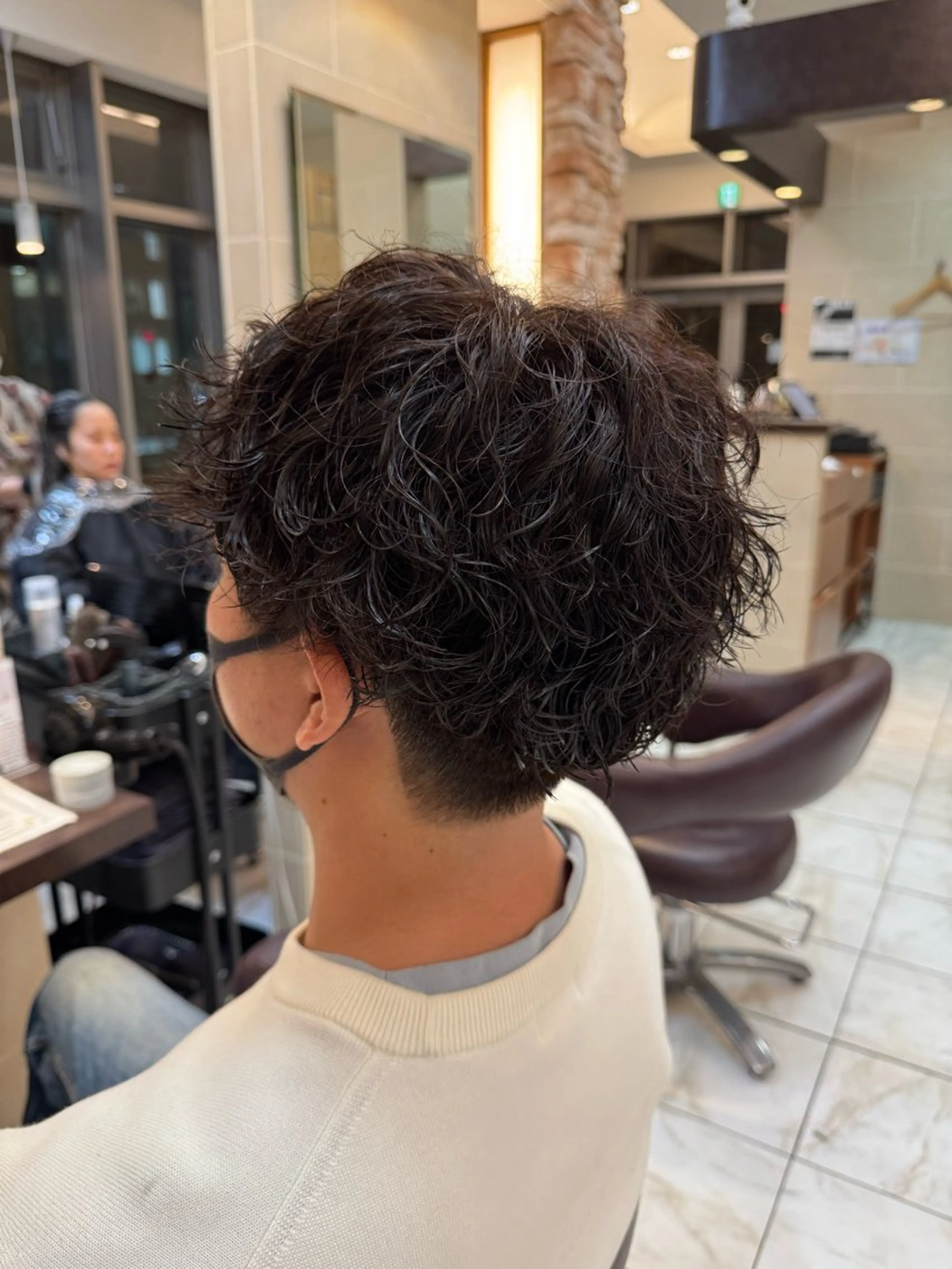 パーマ メンズ カット パーマ ⭐️透明感カラー/ パーマ⭐️宮野翔のヘアスタイル