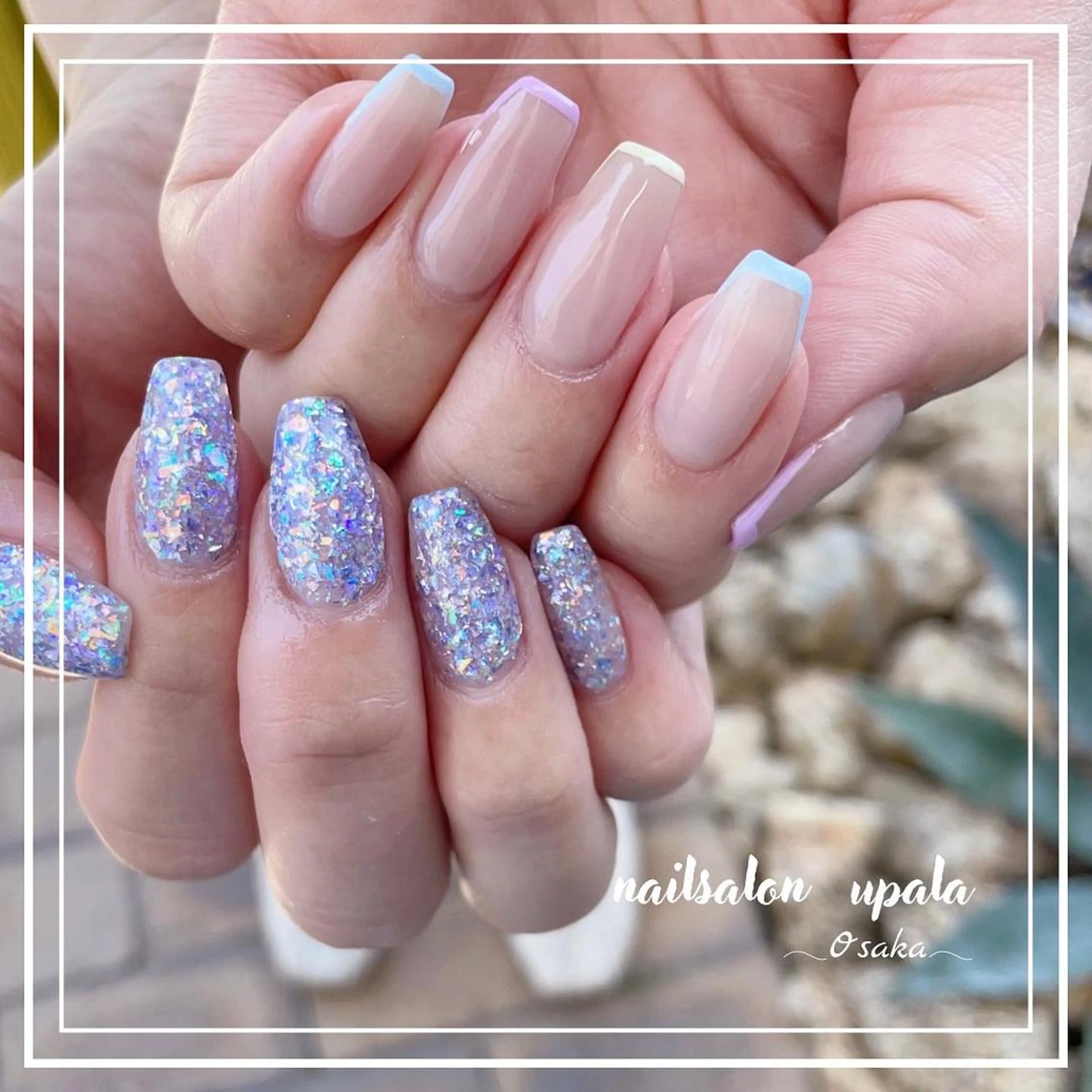 ネイル フレンチネイル ニュアンスネイル ワンカラーネイル 夏ネイル ハンドネイル upala Mayukoのネイルデザイン