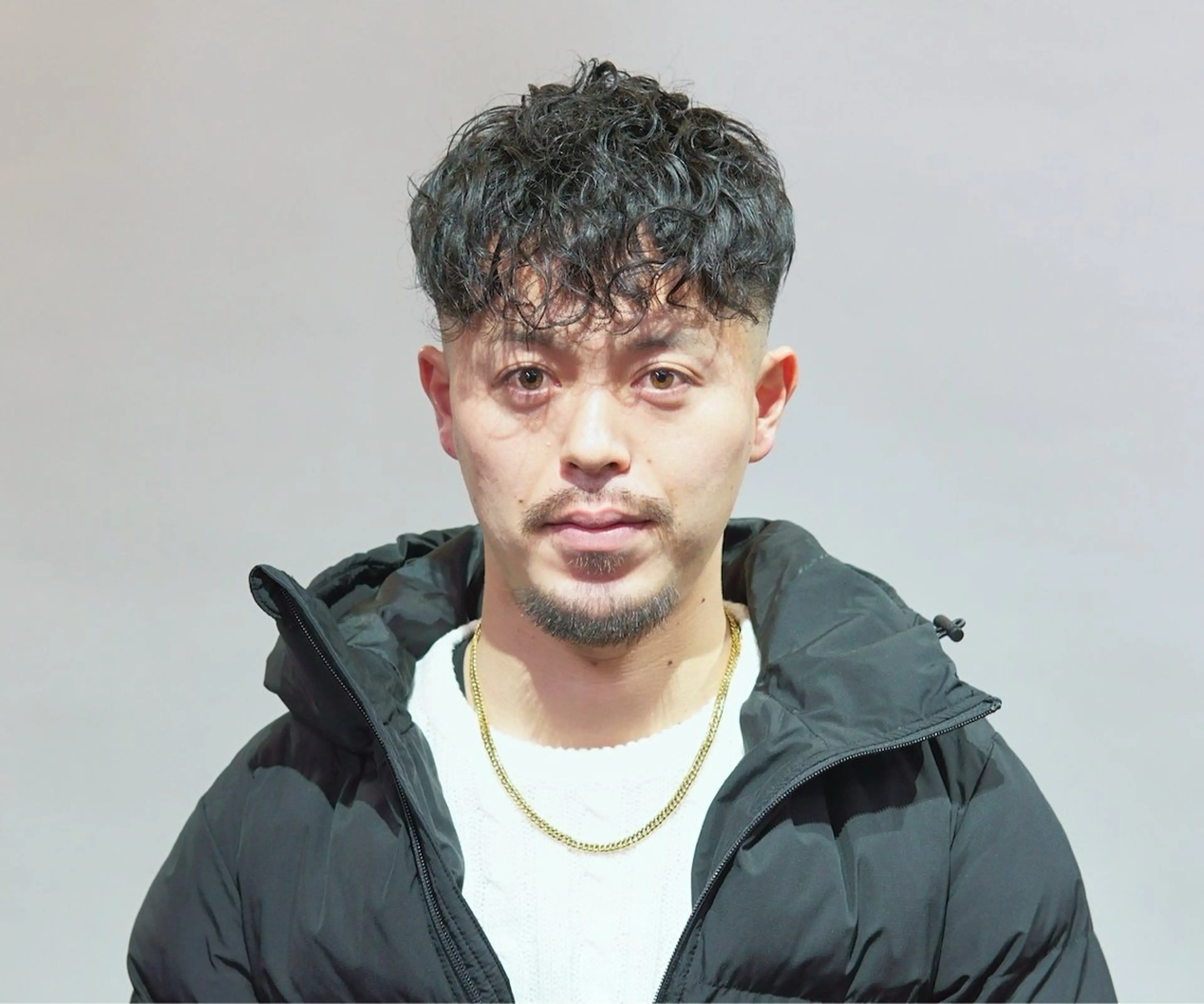 パーマ メンズ カット パーマ Kazu-Hair 比治山所属・【メンズパーマ専門】 トミタ ショウタのヘアスタイル