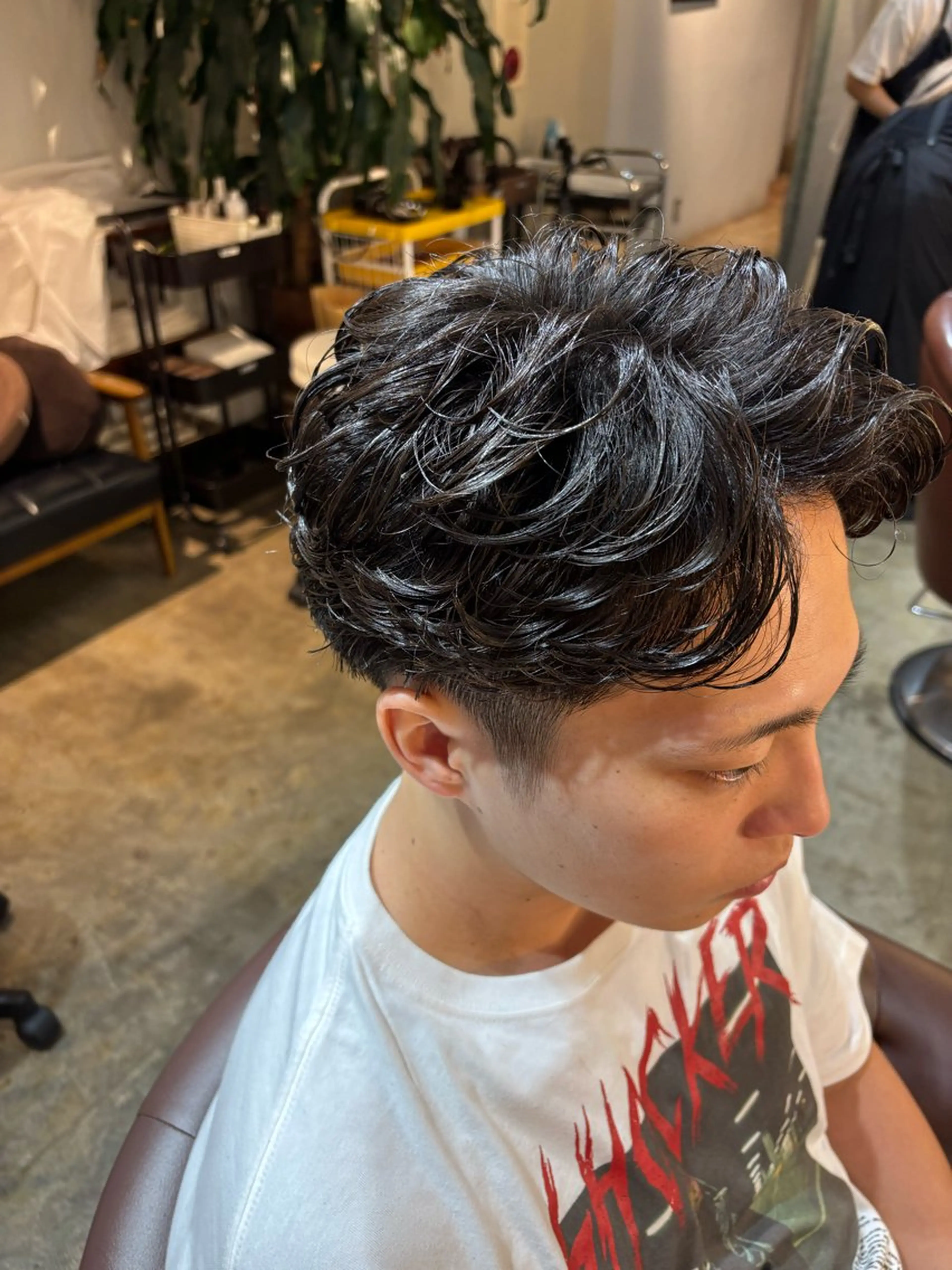 パーマ メンズ パーマ 平川 海夢のヘアスタイル