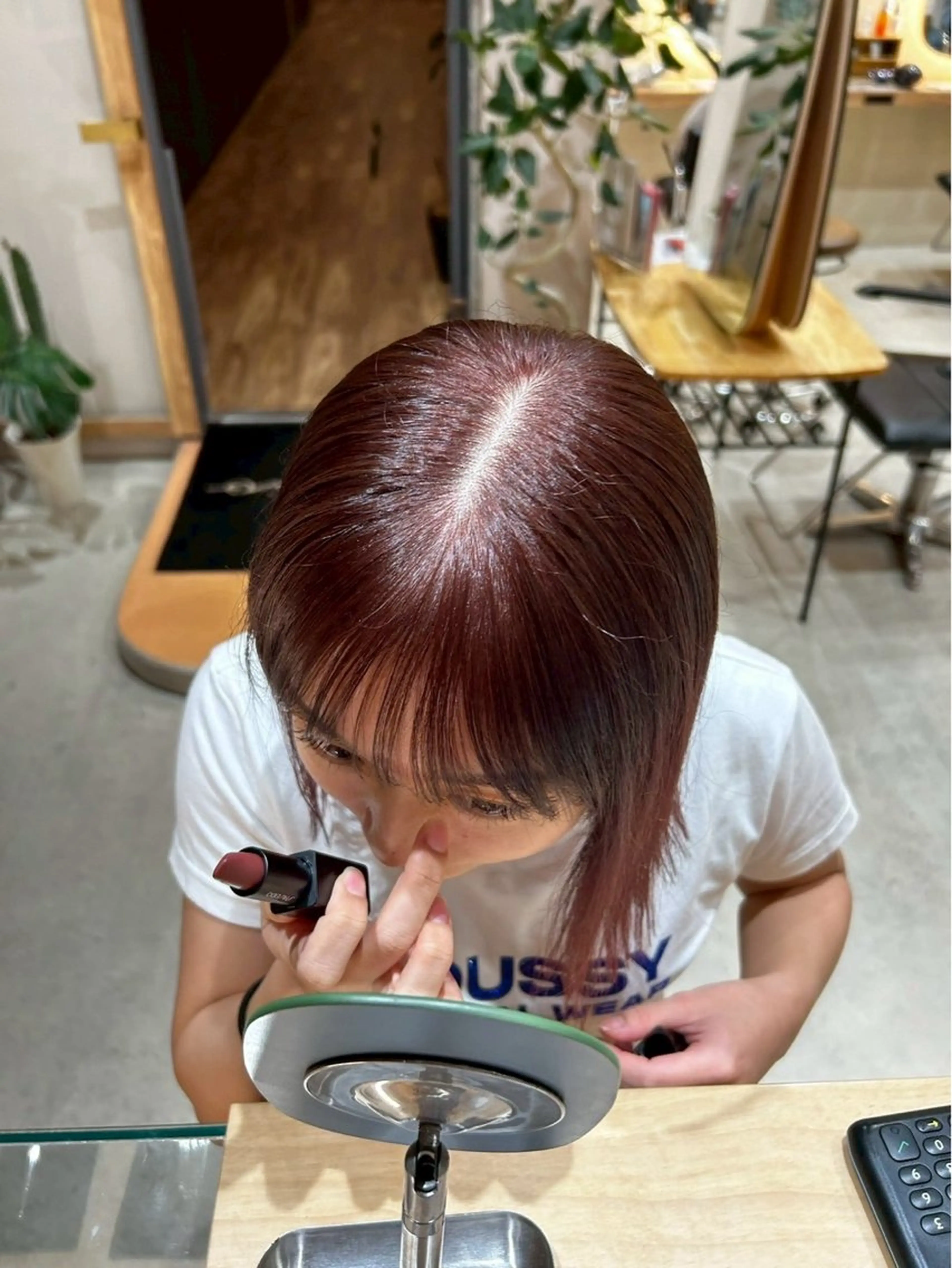 カラー ヘアカラー トリートメント ハイトーンベージュ カラー/さら🎀のヘアスタイル