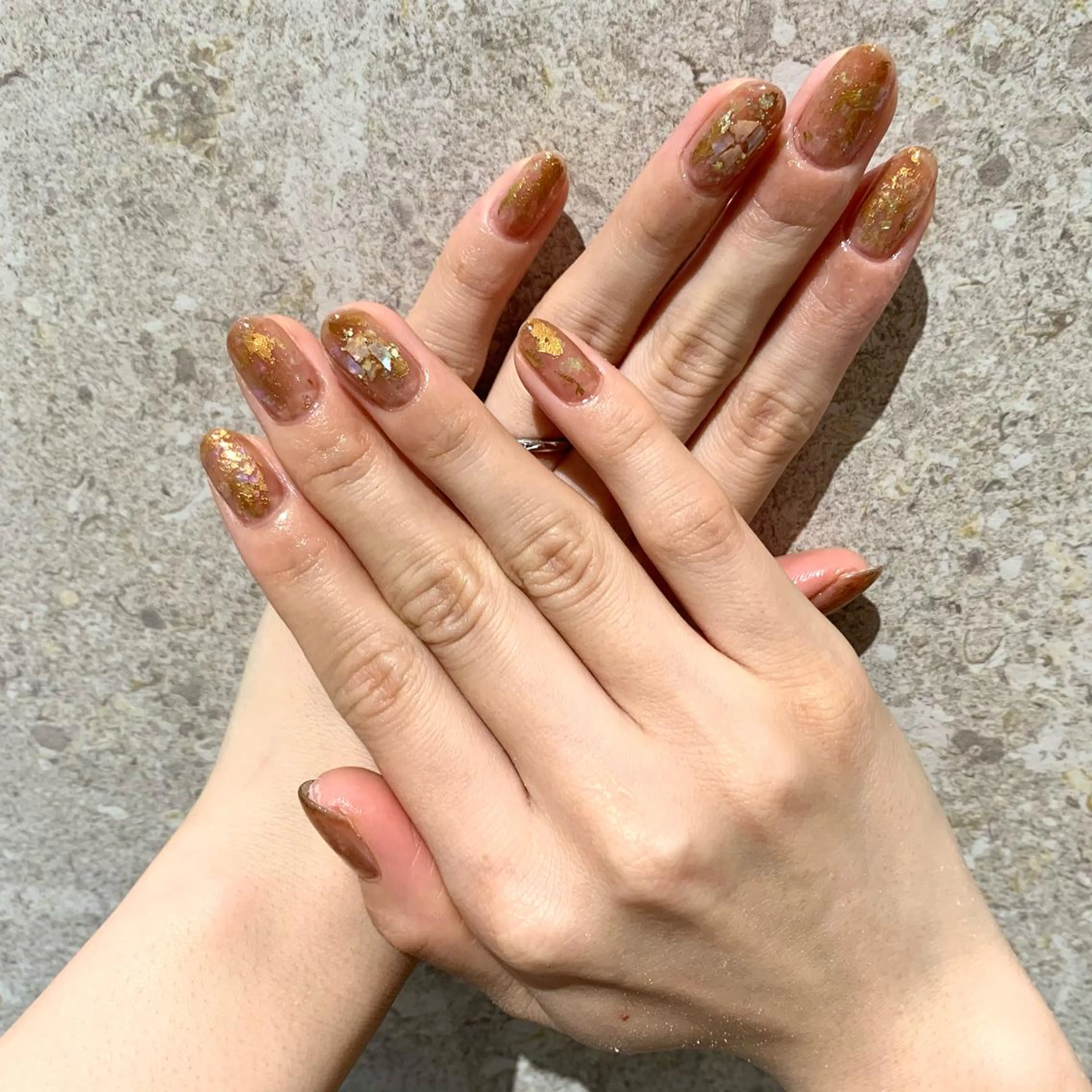 ネイル キラキラネイル シンプルネイル ハンドネイル ハンドケア esby Loely MIZUKIのネイルデザイン