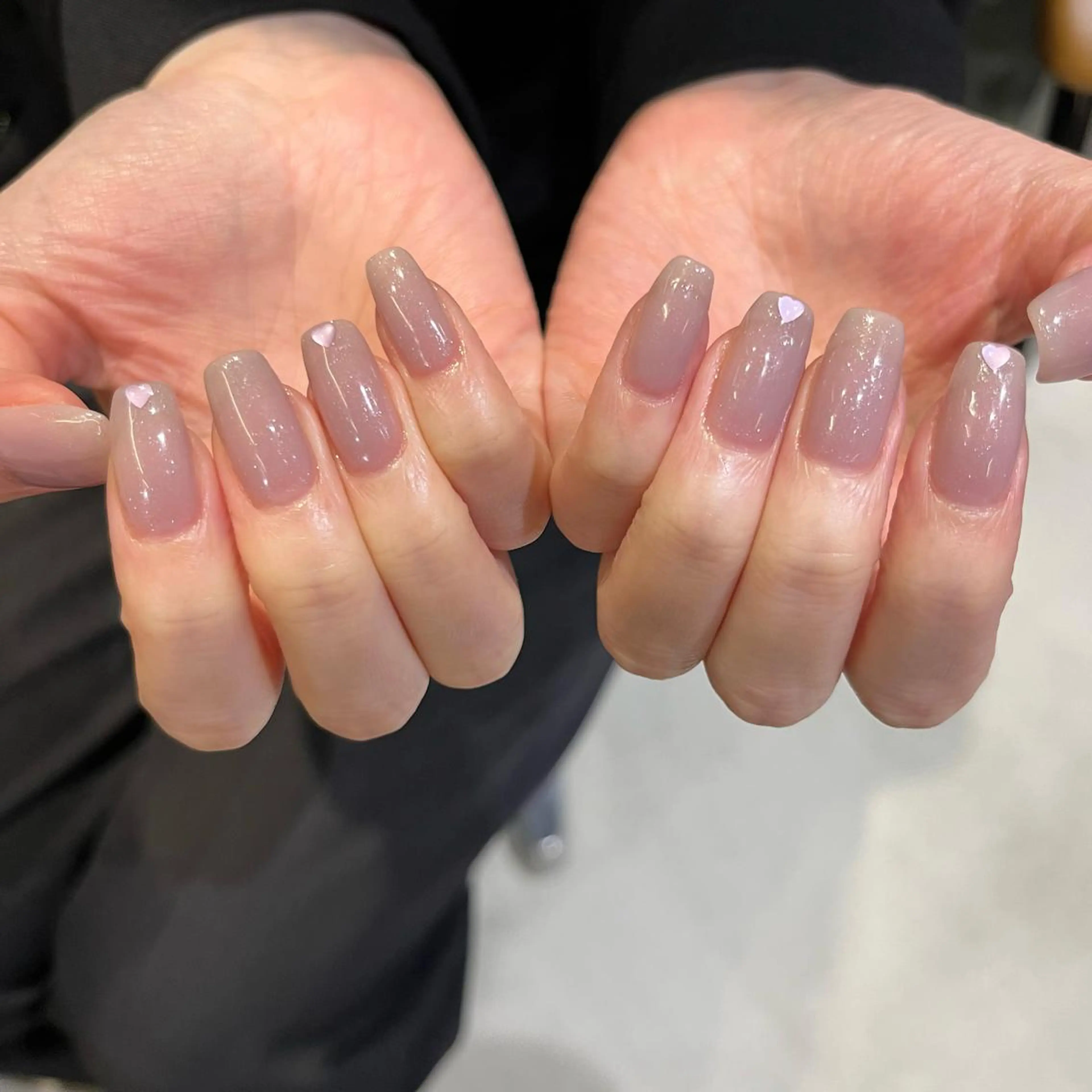 ネイル ハート ハンドネイル 関谷 真登佳のネイルデザイン