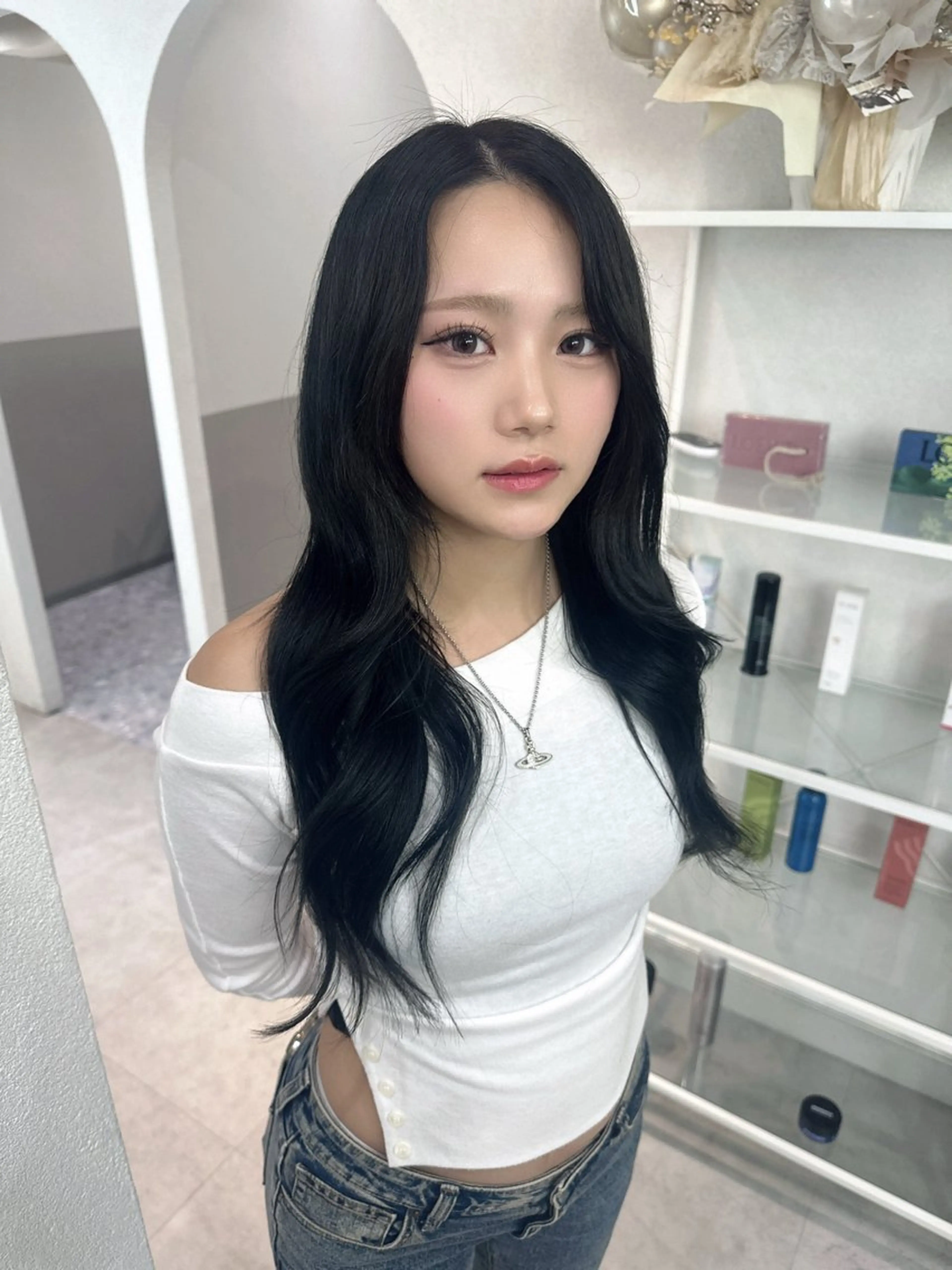 セミロング カラー カット ヘアカラー トリートメント 🪞個室サロン/韓国 艶髪/keito🪞のヘアスタイル