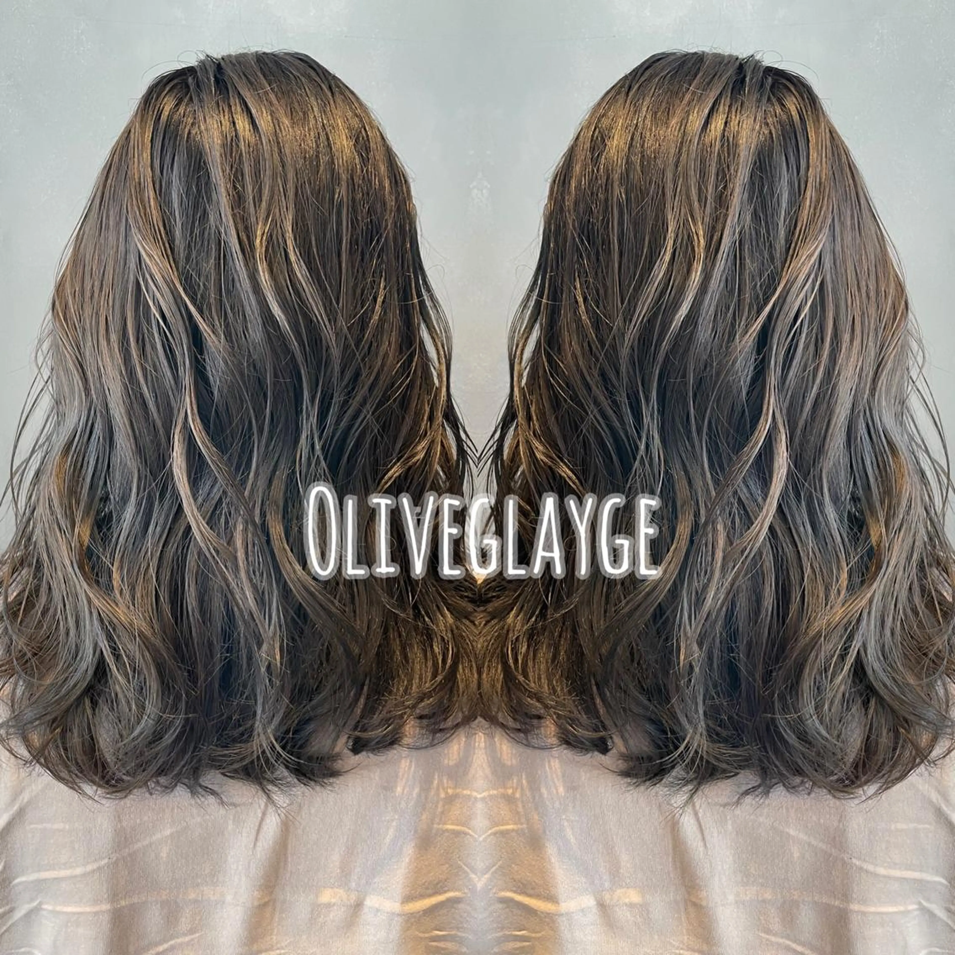 セミロング カラー ヘアカラー トリートメント 長谷川 沙紀のヘアスタイル