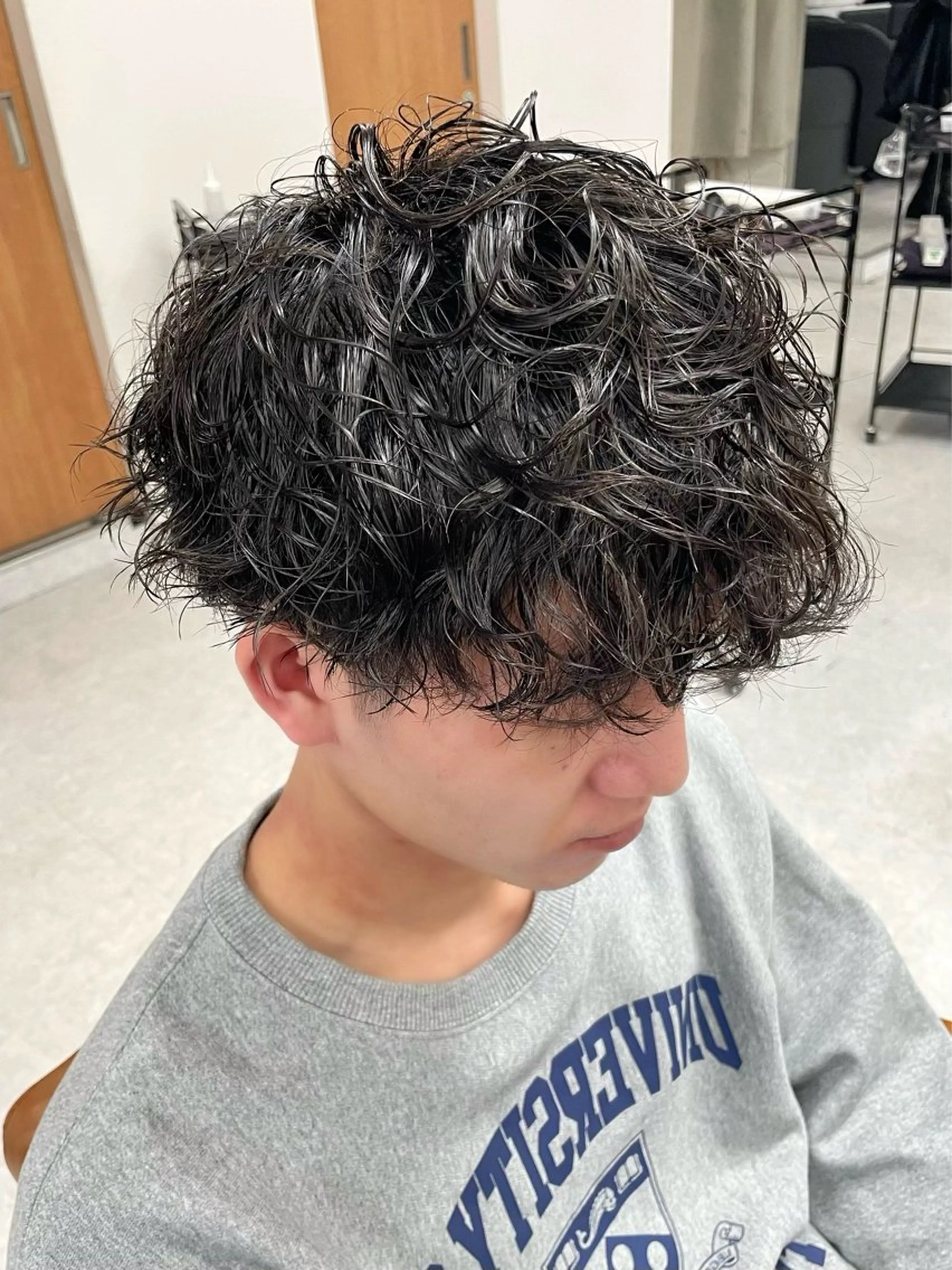 パーマ メンズ カット パーマ トリートメント ヘッドスパ ヘアセット メンズモテパーマ💙 fuwaのヘアスタイル