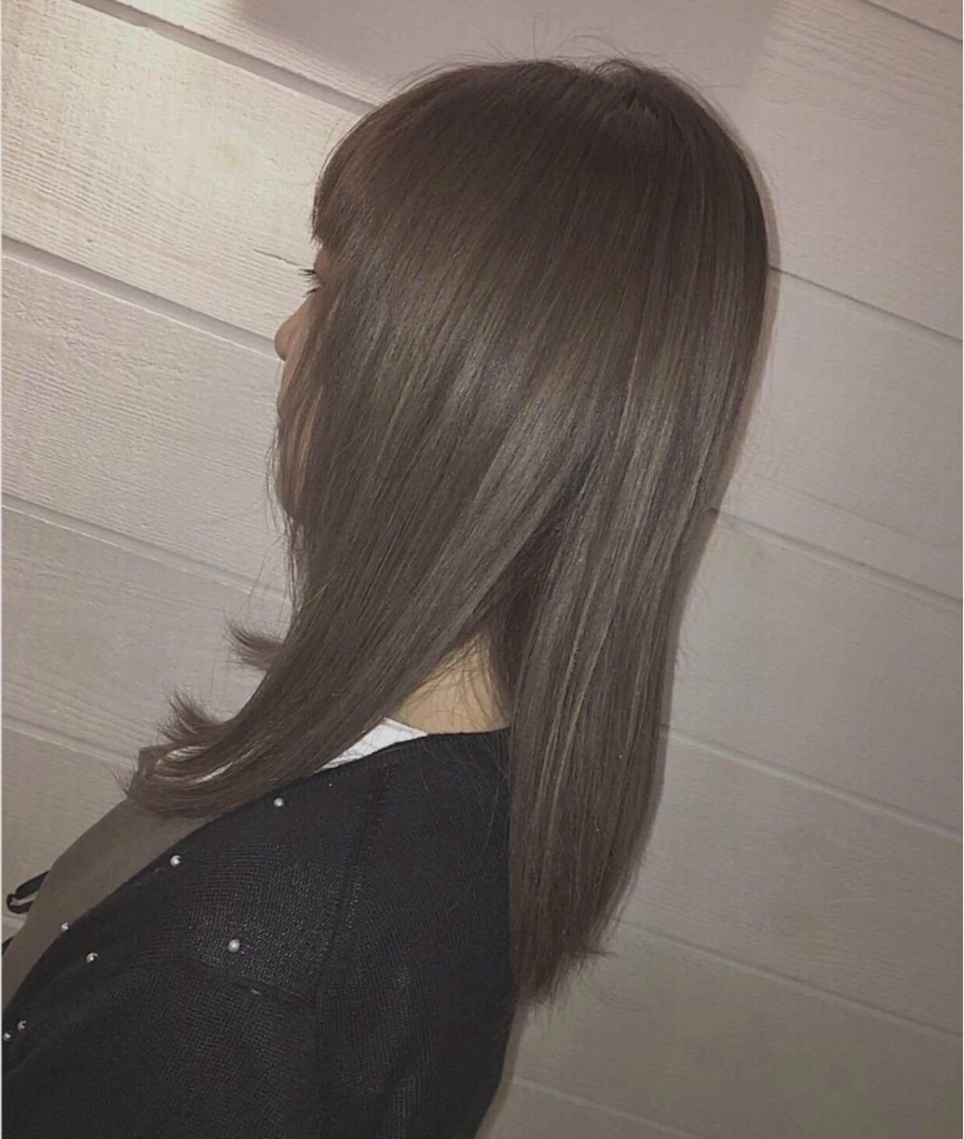 セミロング カラー カット ヘアカラー トリートメント SHIN 白楽店/Loops所属・髪質改善/かわの ひとしのヘアスタイル