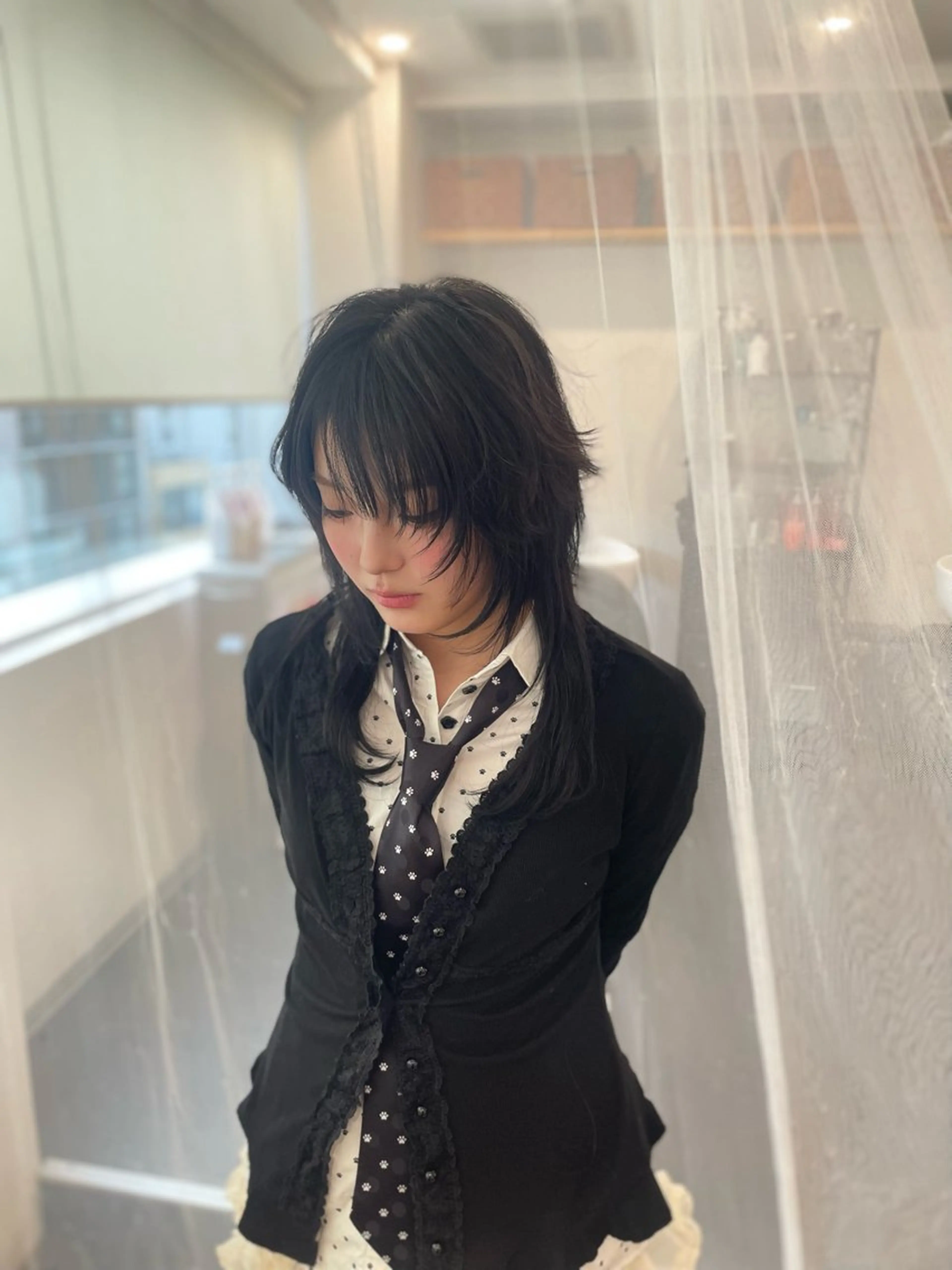 セミロング カラー カット ヘアカラー トリートメント GaKu/ハイトーン /ブリーチ/ブロンドのヘアスタイル