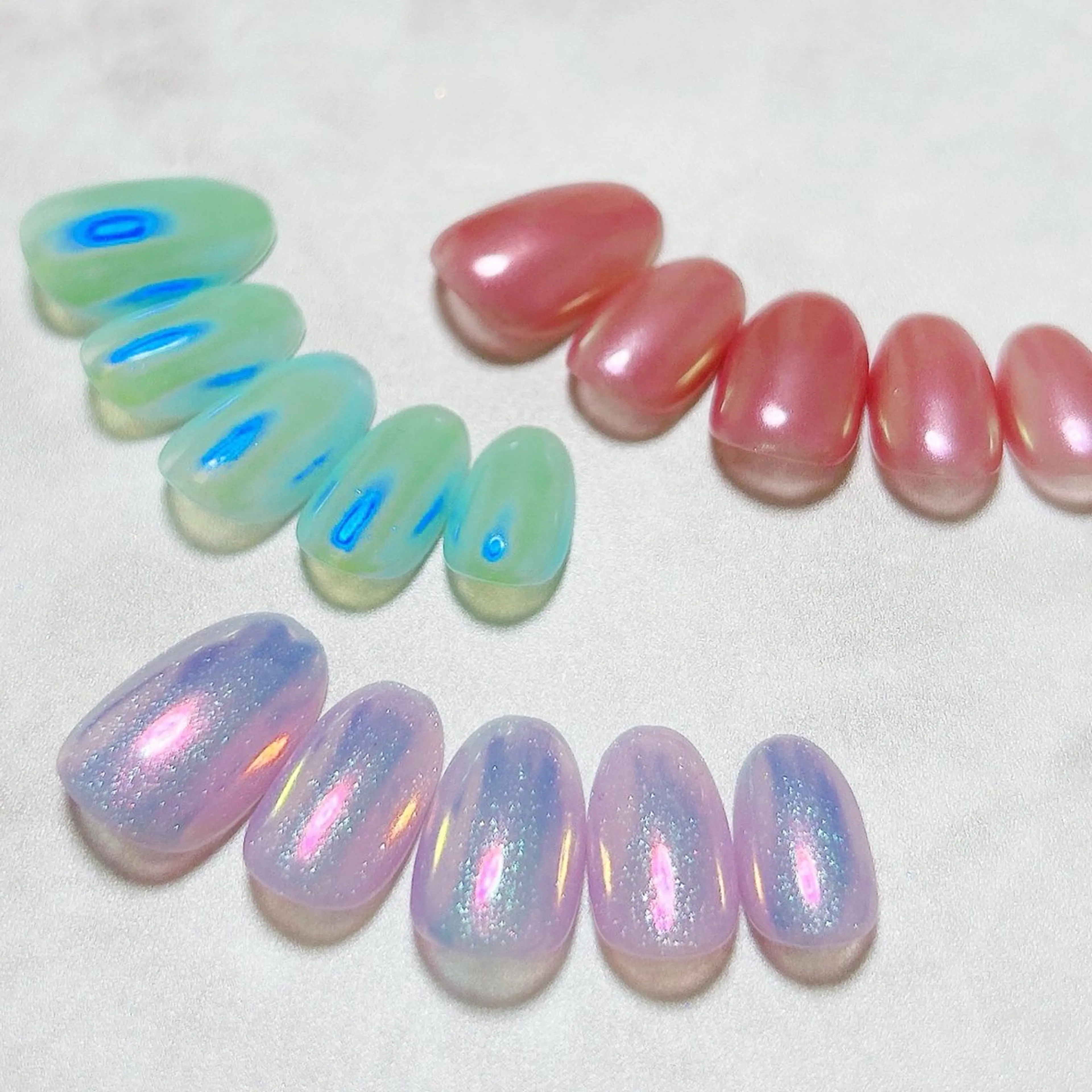 ネイル オーロラネイル private salon Reiのネイルデザイン