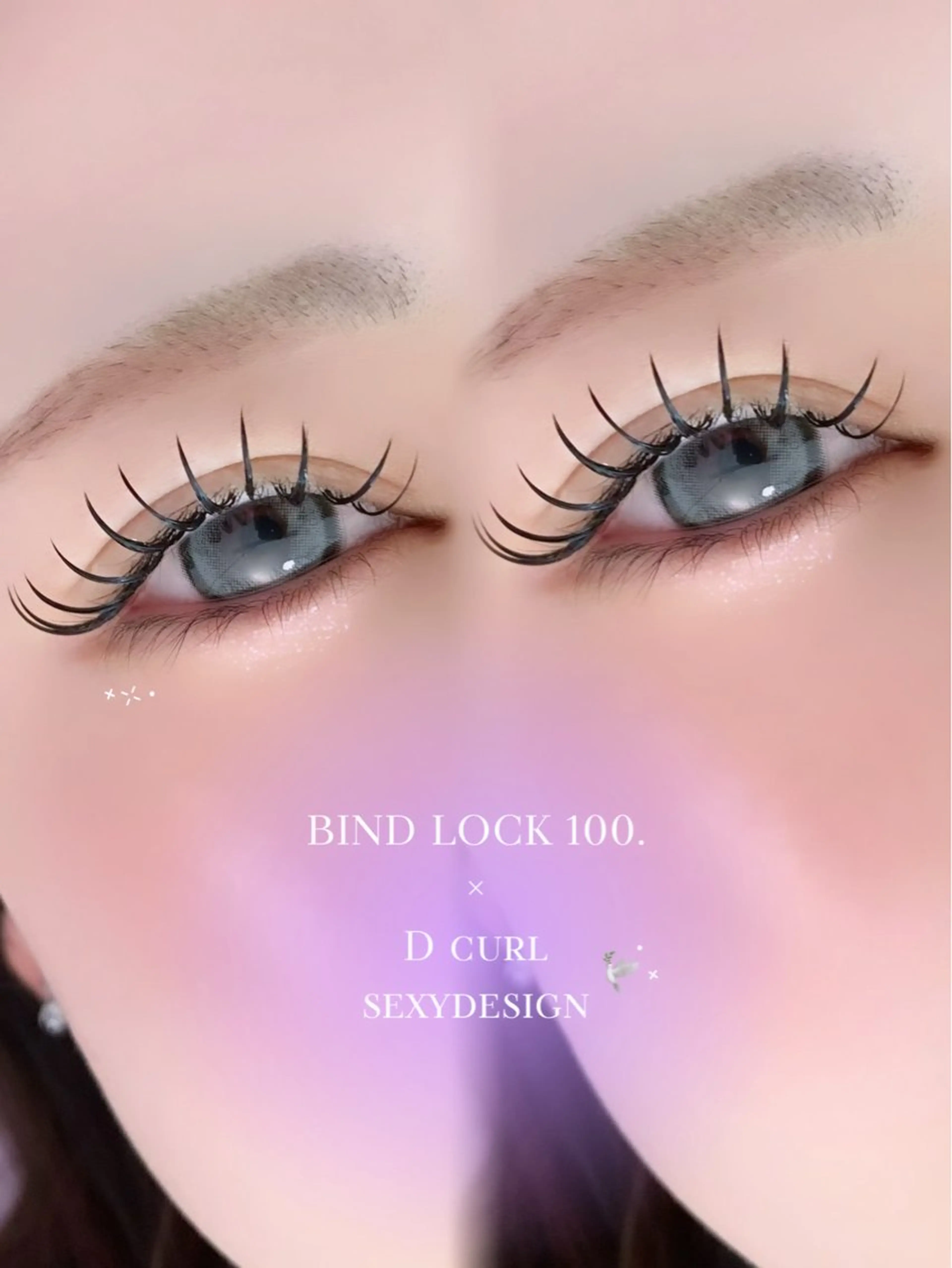 マツエク・マツパ バインドロック Eyelashsalon Mayuru所属・Mayuru Yuu𖤐.*゚のマツエク・マツパデザイン