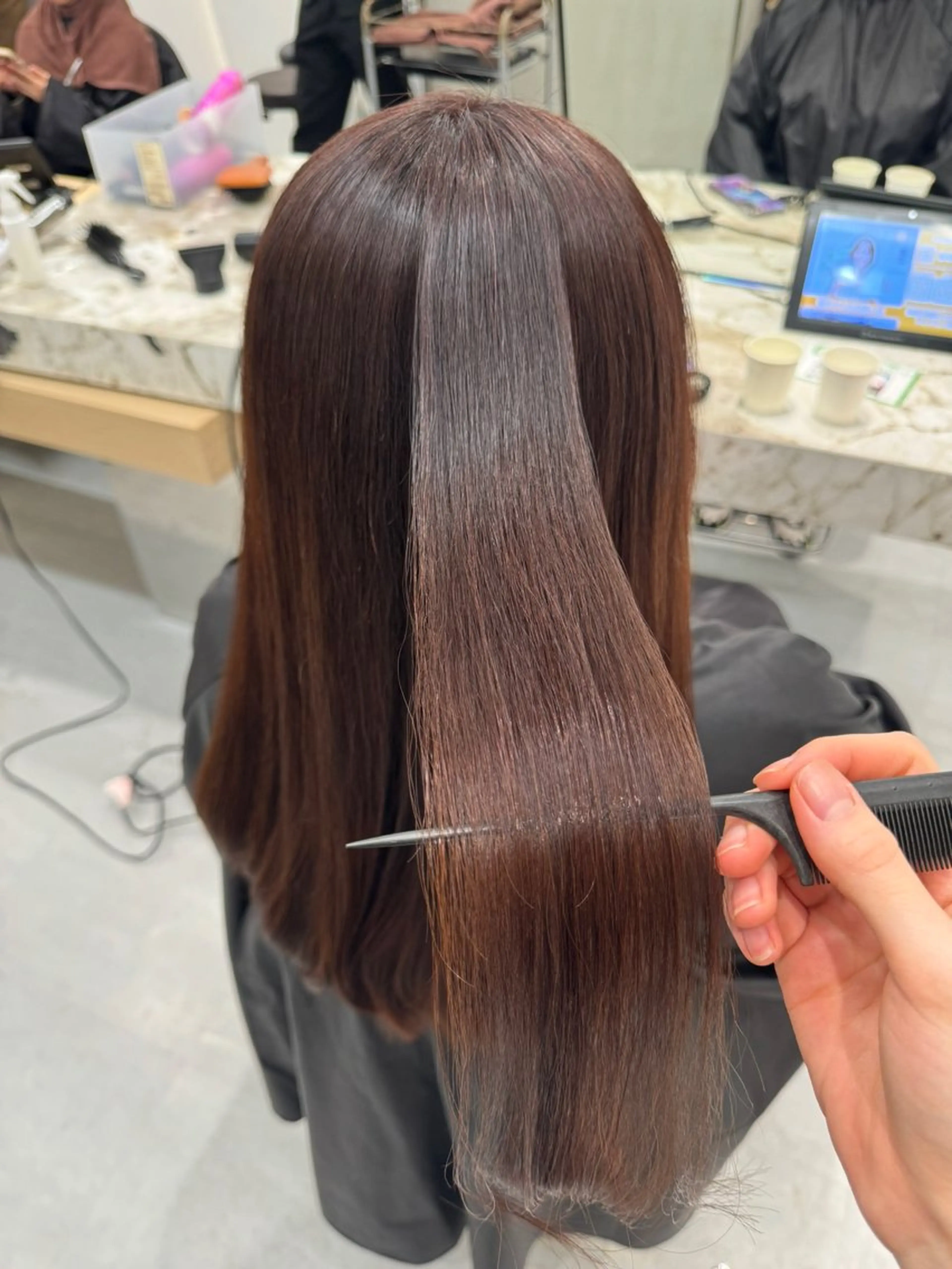 ロング ヘアアレンジ 髪質改善 縮毛矯正 アイブロウサロン WHITE EYE 銀座 眉毛専門店【ホワイトアイ】所属・White eye 🫧ユウリのマツエク・マツパデザイン