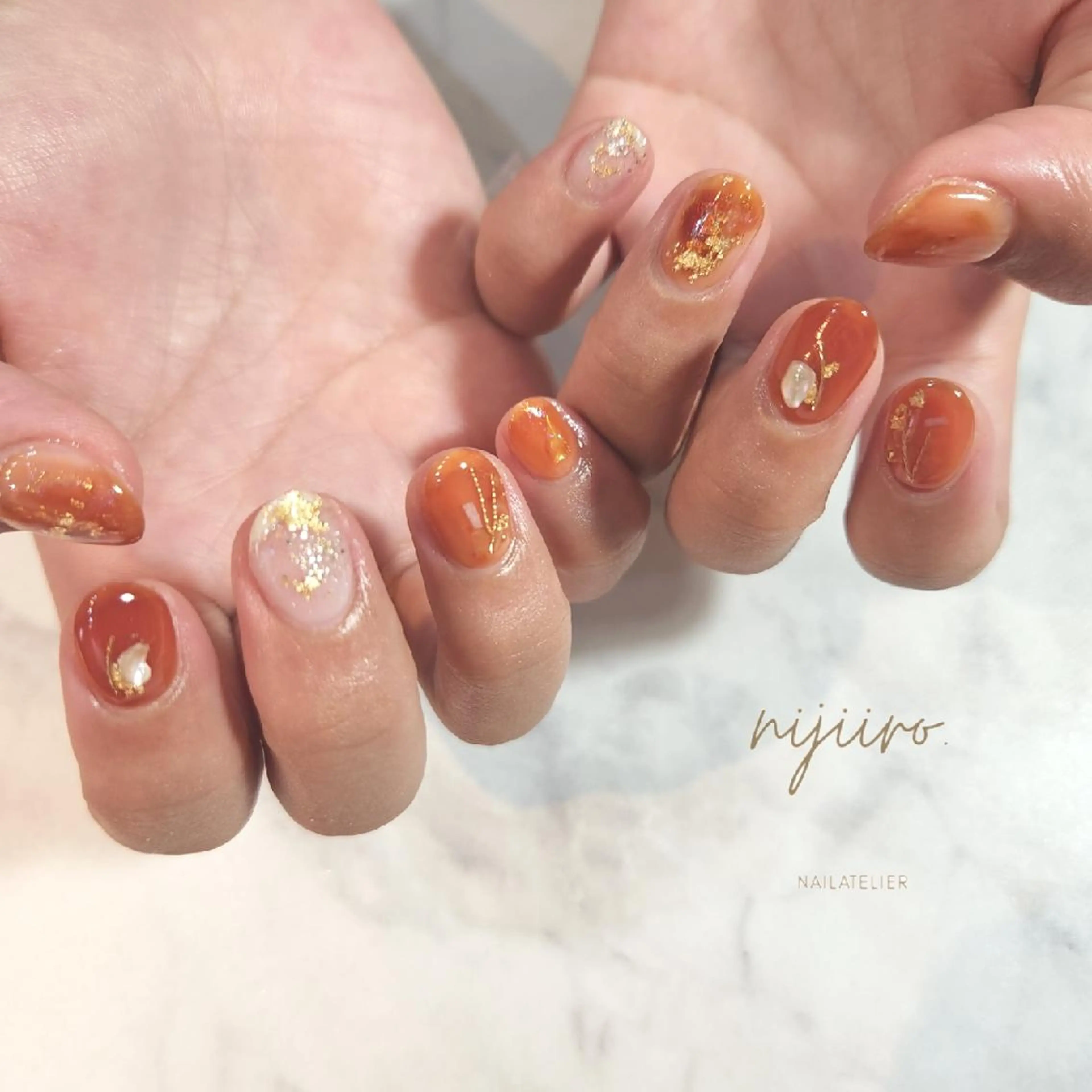 ネイル ハンドネイル nailatelier nijiiro.所属・nijiiro🌈 サトウのネイルデザイン