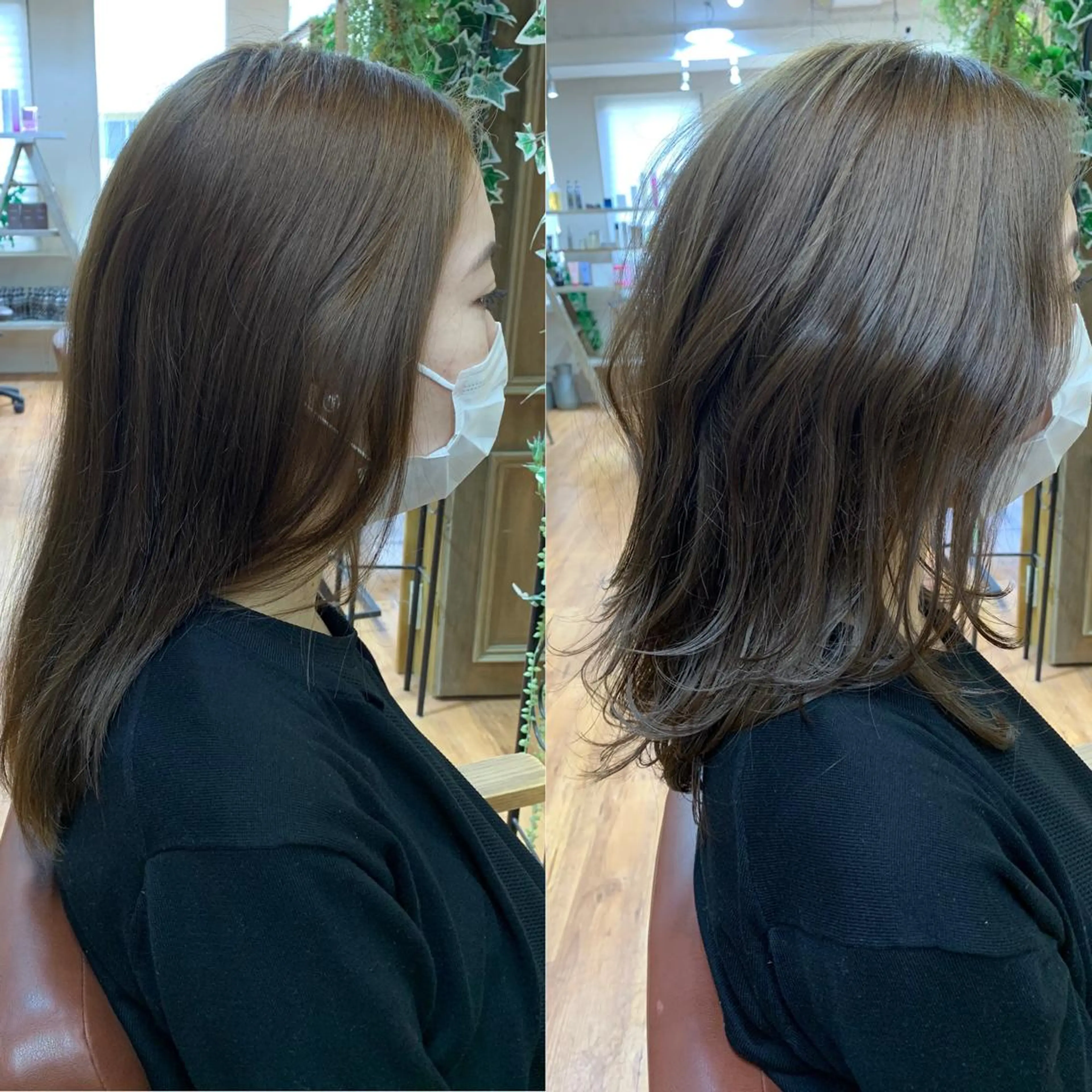 ミディアム カラー 亀田 泰生のヘアスタイル