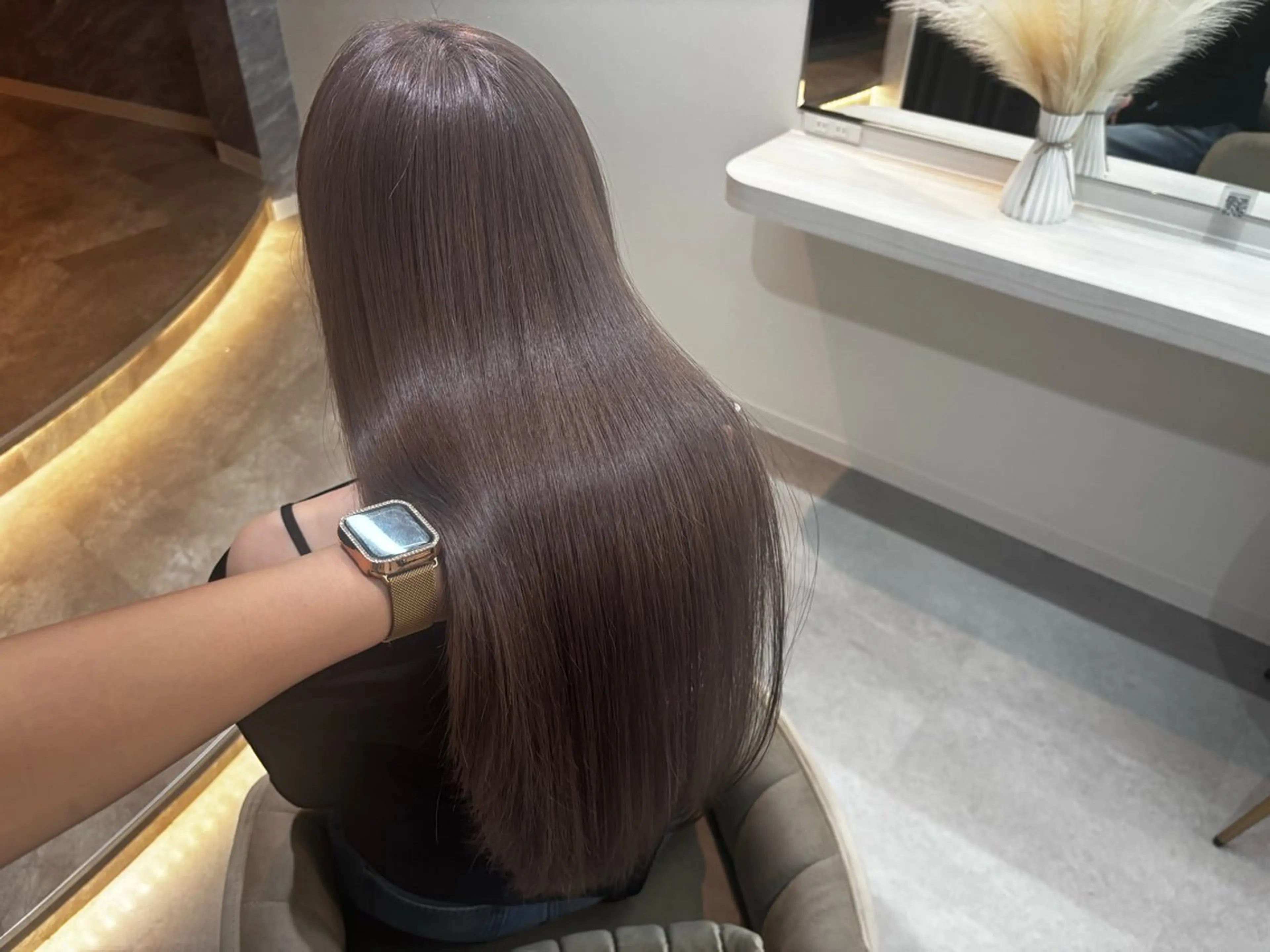 ロング カラー パーマ ヘアアレンジ メンズ キッズ ヘアカラー トリートメント 🤍韓国風/艶髪🤍 鳥越美羽のヘアスタイル