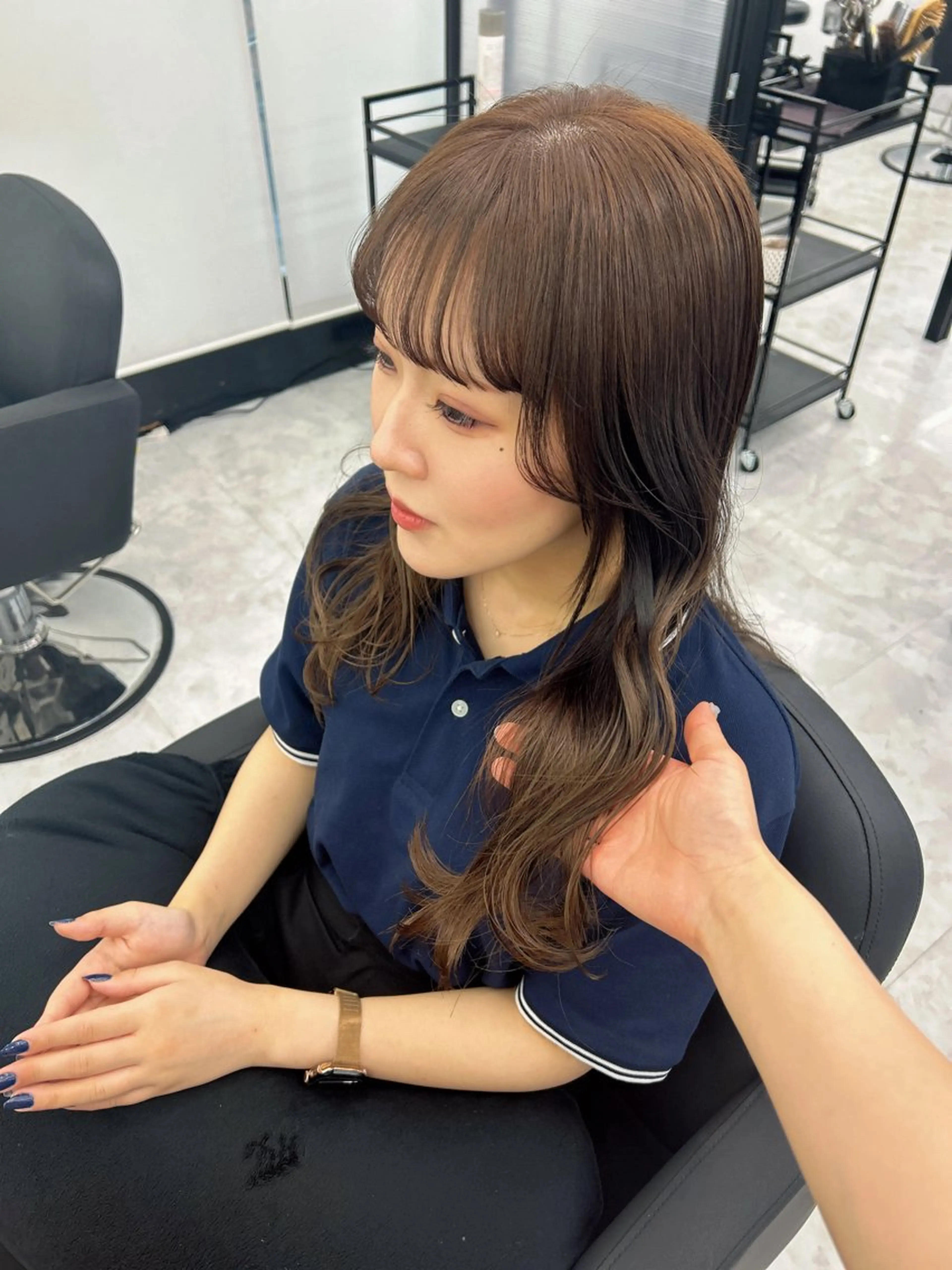 セミロング F.所属・miku 🍑髪質改善サロンのヘアスタイル