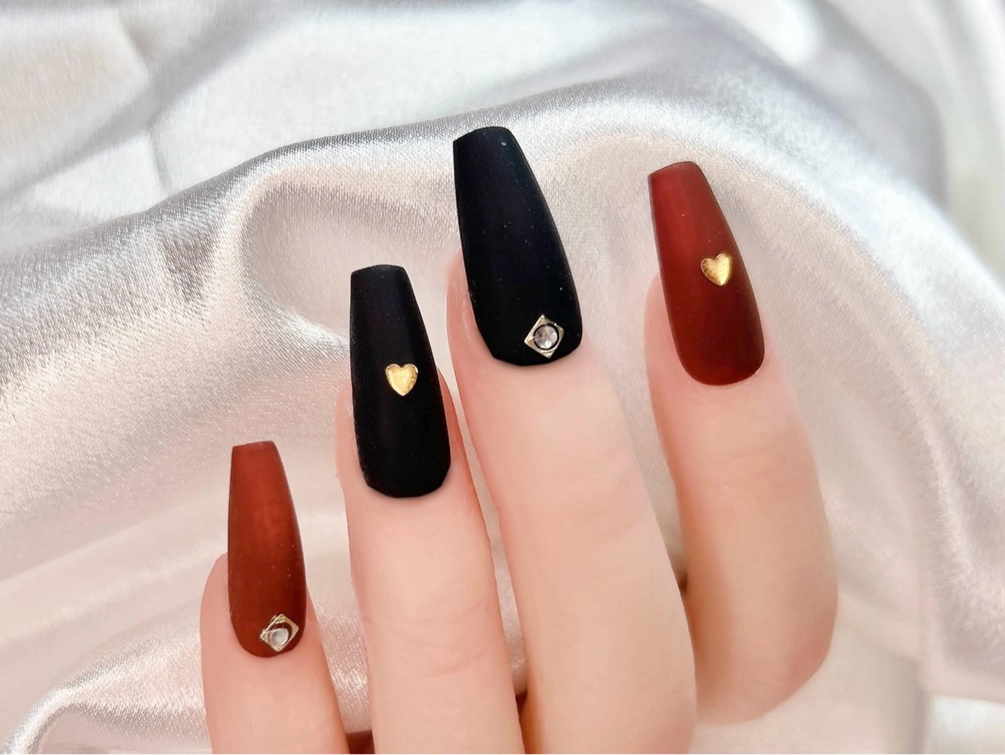 ネイル ボルドー マットネイル Forca total studio所属・Forca Airaのネイルデザイン