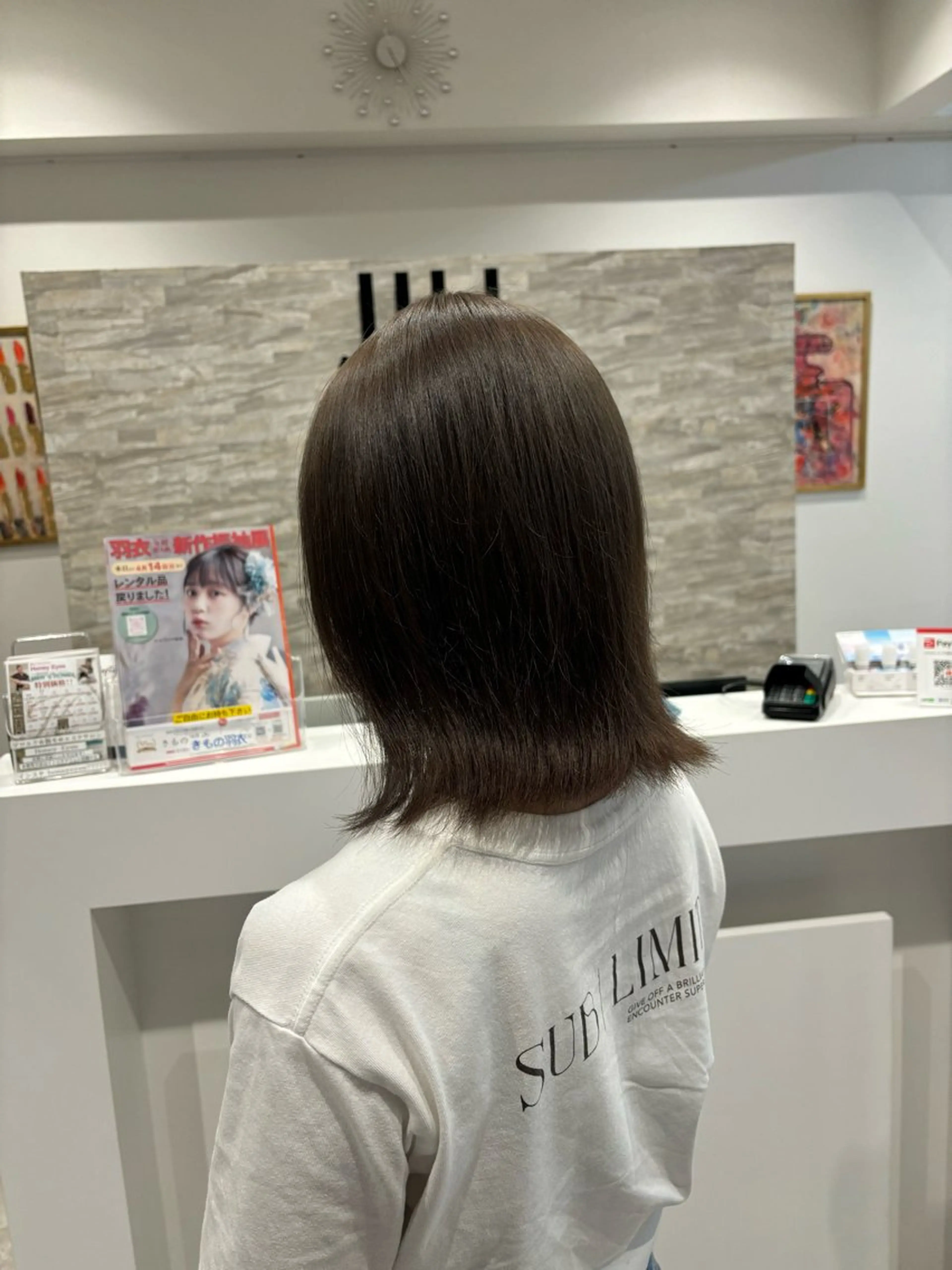 ミディアム ヘアカラー maki💖 ボブ/縮毛矯正のヘアスタイル