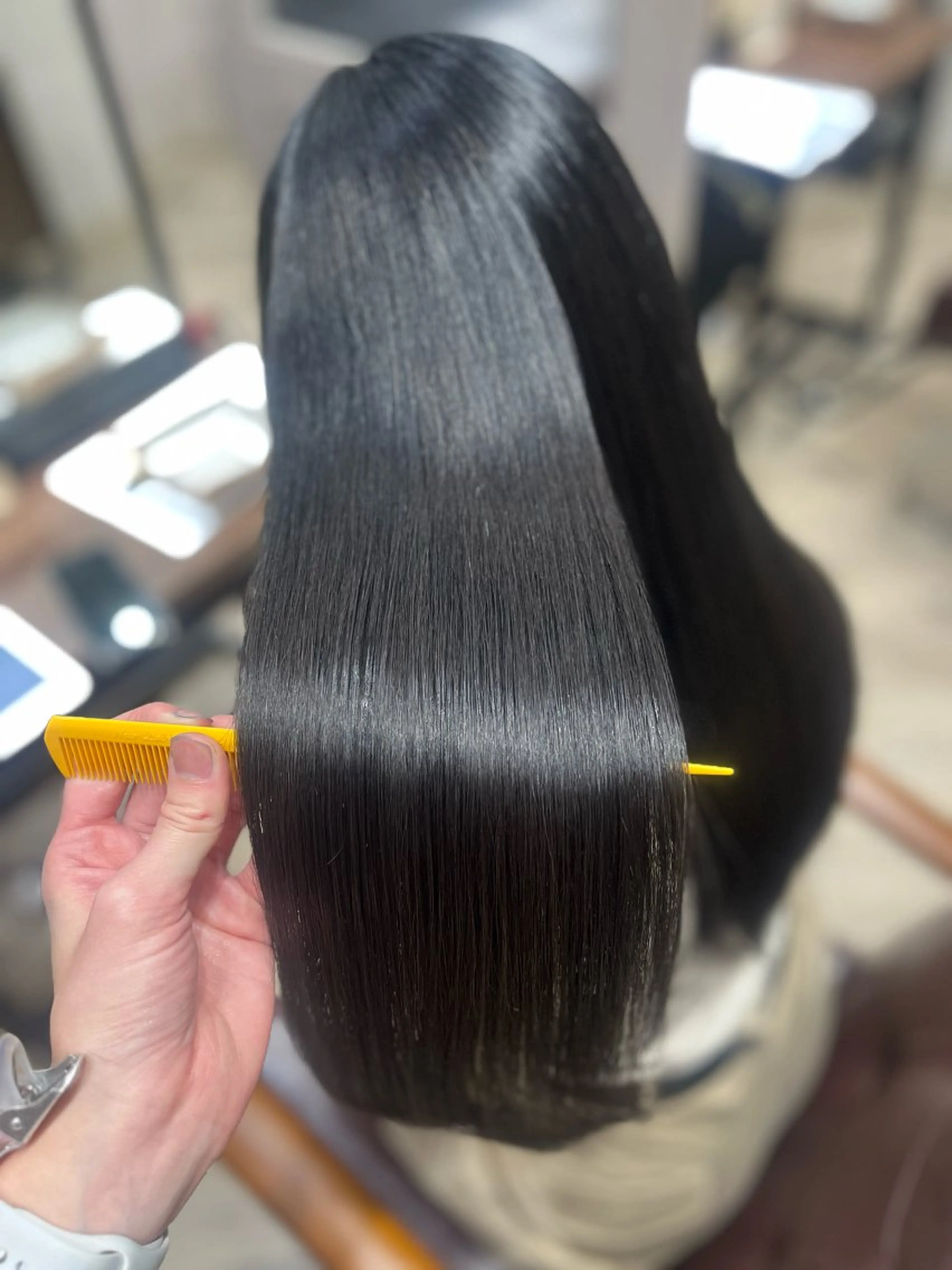 ロング カラー アッシュ アッシュグレー アッシュグレージュ グレージュ カット ヘアカラー トリートメント 🫧ぷる艶カラー🫧 Yuubi🦩のヘアスタイル