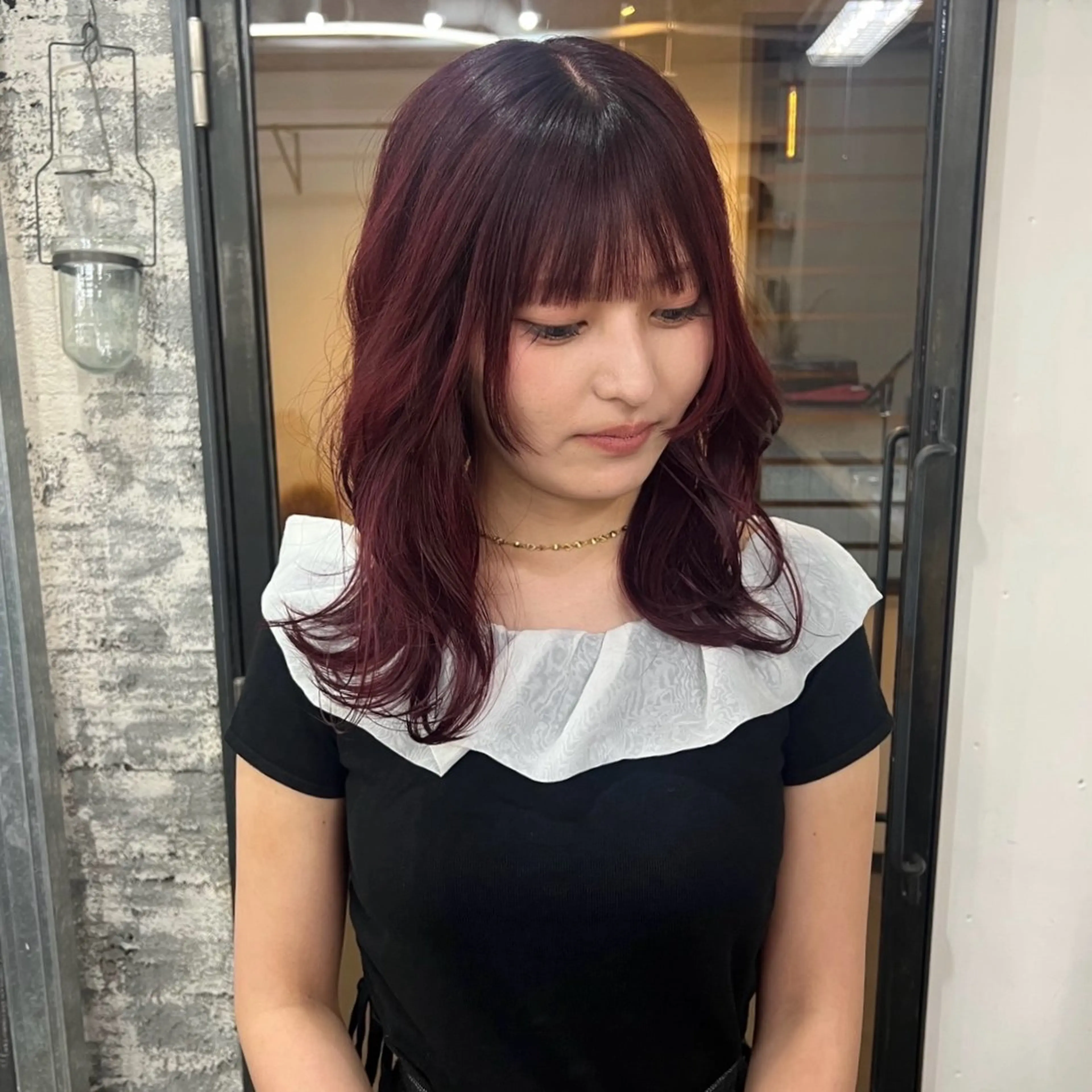 セミロング 🌈いけだ あみ🌷のヘアスタイル