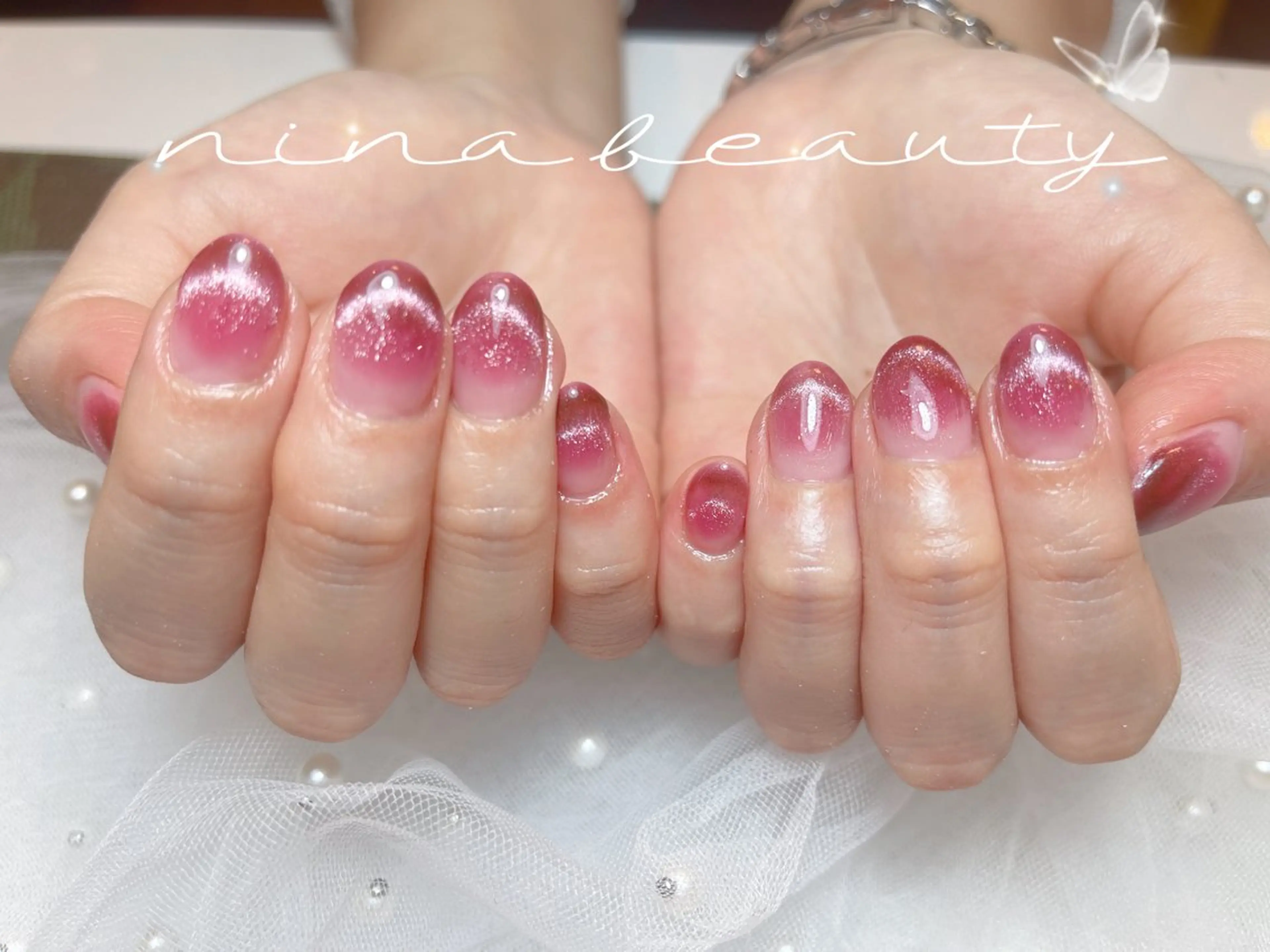 ミディアム nina beautyのネイルデザイン