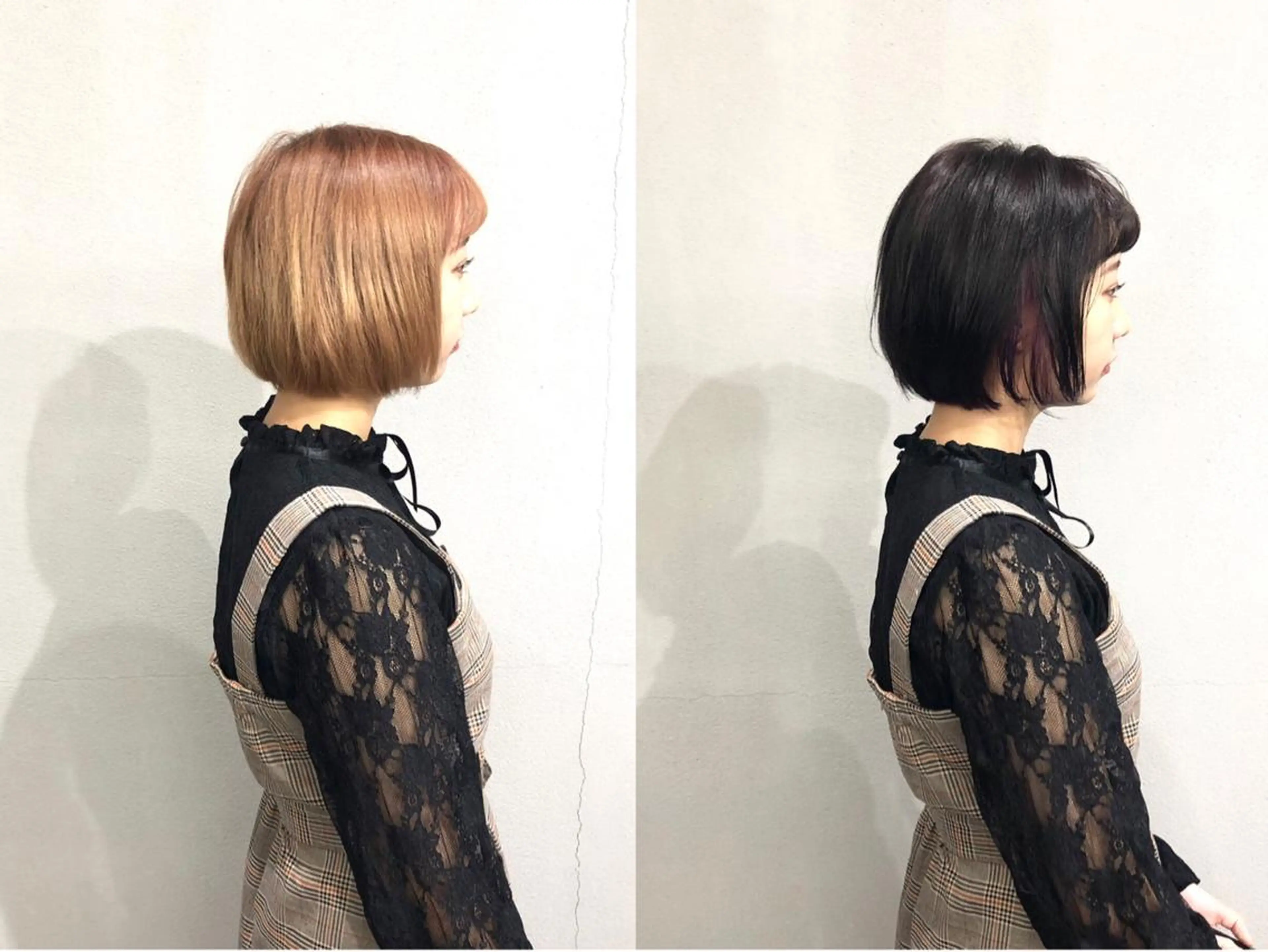 ショート カラー インナーカラー バイオレットカラー ボブ ボブ/ショート/ 白髪染め/メンズ葛西のヘアスタイル