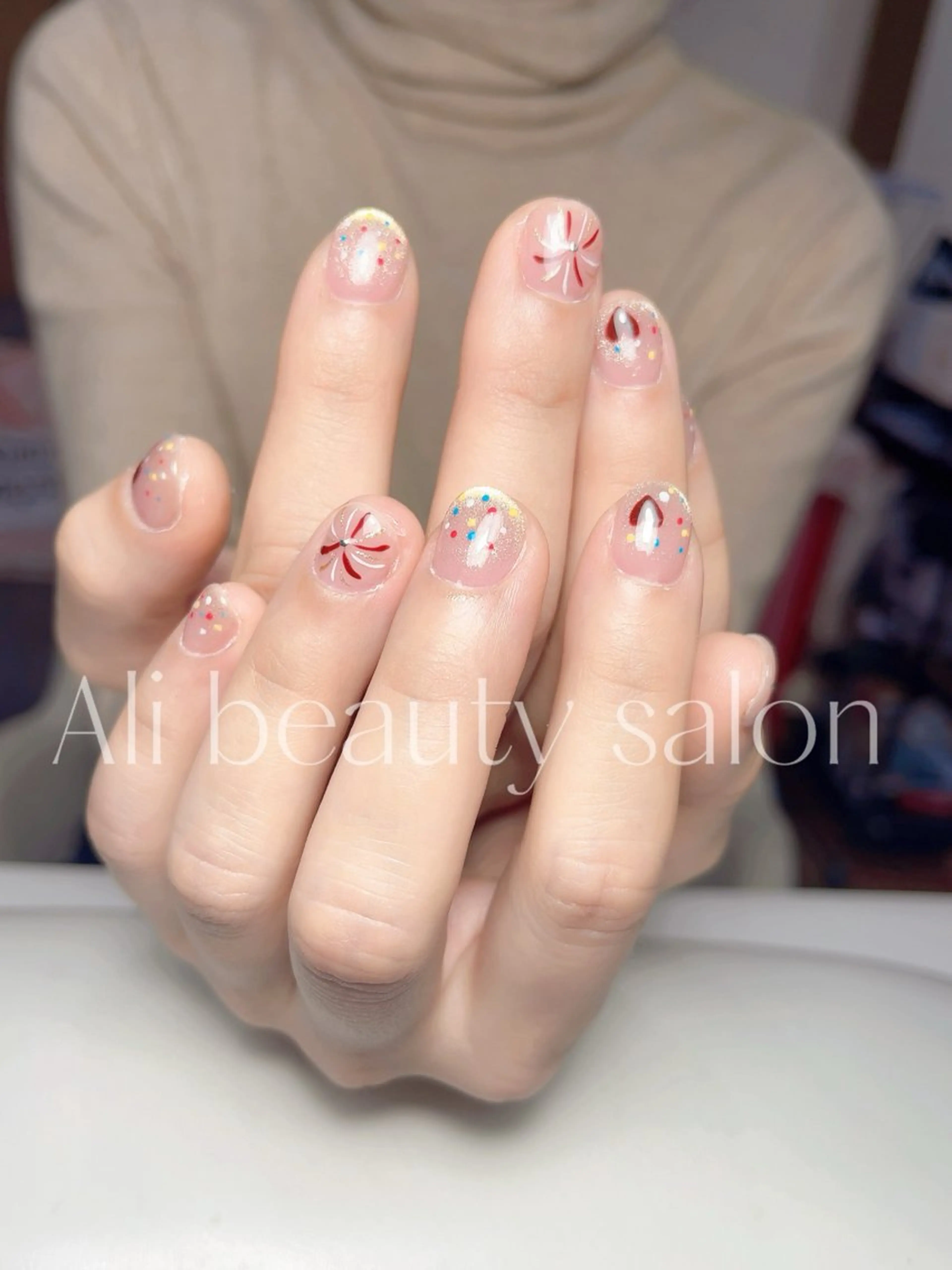 ネイル グラデーション マグネットネイル Ali 新小岩 ネイル専門のネイルデザイン