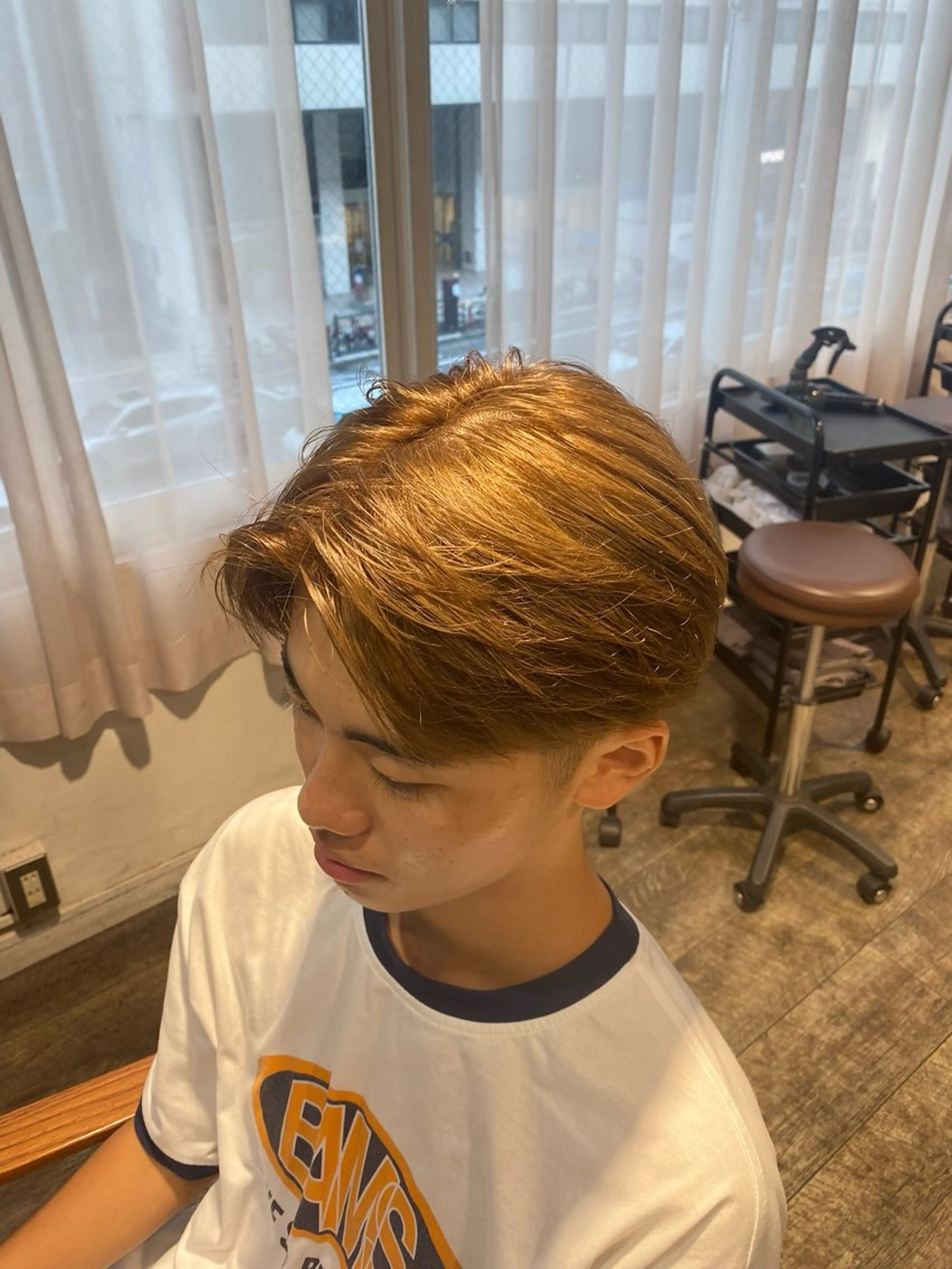 ショート カラー メンズ カット ヘアカラー 江﨑 翔のヘアスタイル