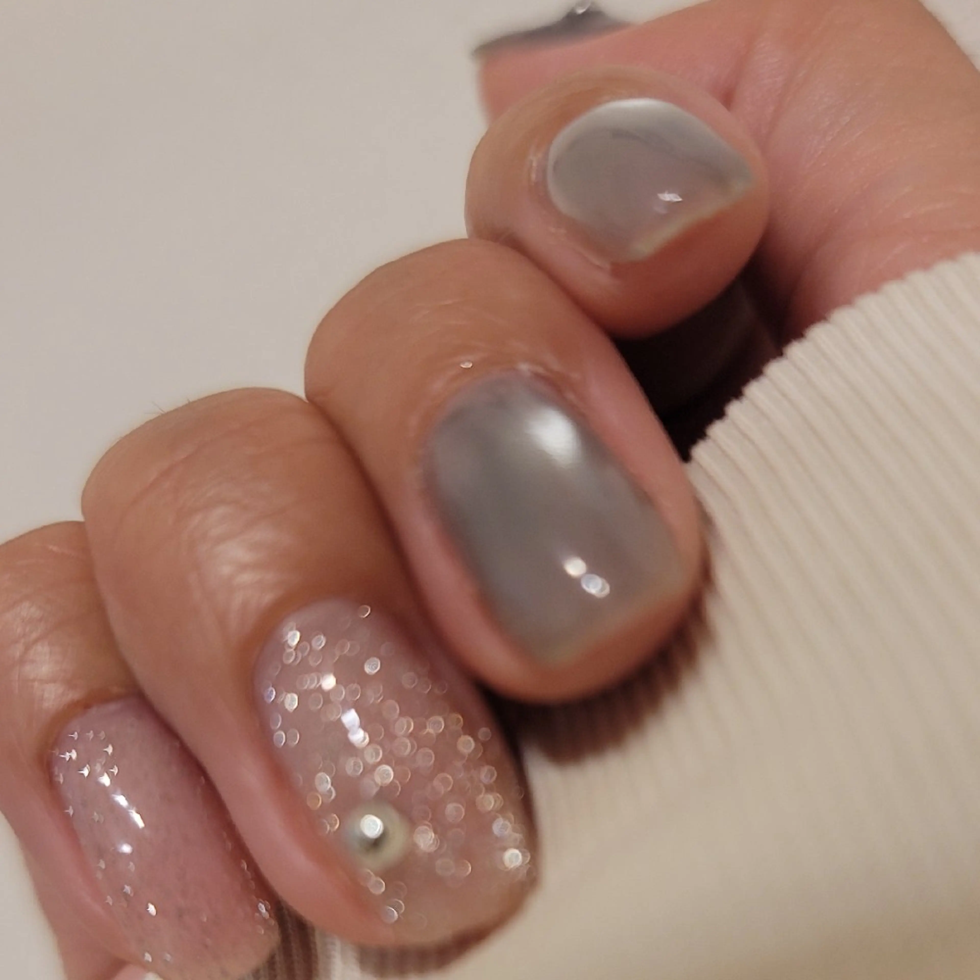 ネイル フラッシュネイル マグネットネイル 🌲🌳🚪iiit o🌲🌳🌲のネイルデザイン