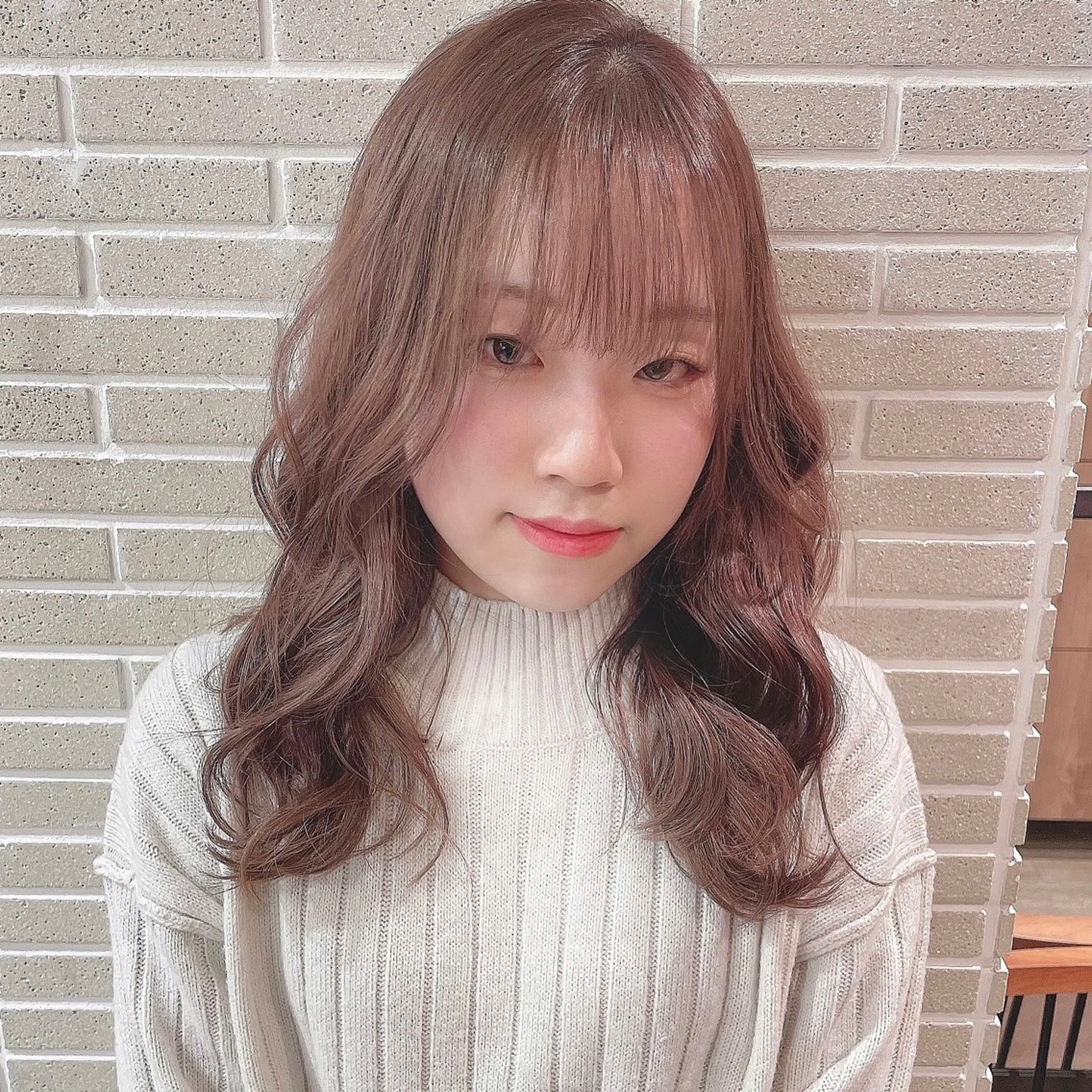 セミロング カラー 大人可愛い/レイヤー /ブリーチ/溝口誠二のヘアスタイル