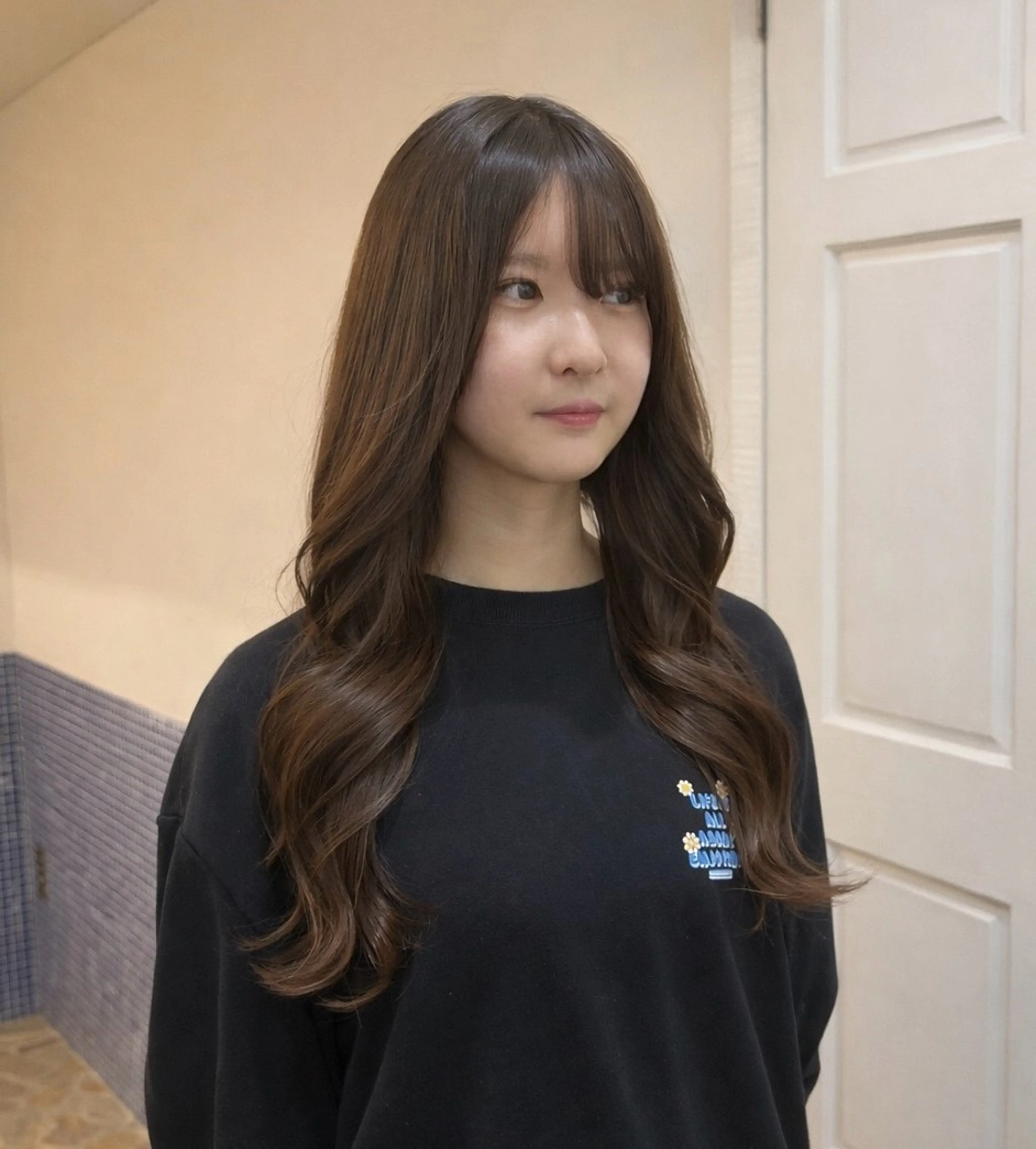 ロング 太田 絵麻のヘアスタイル