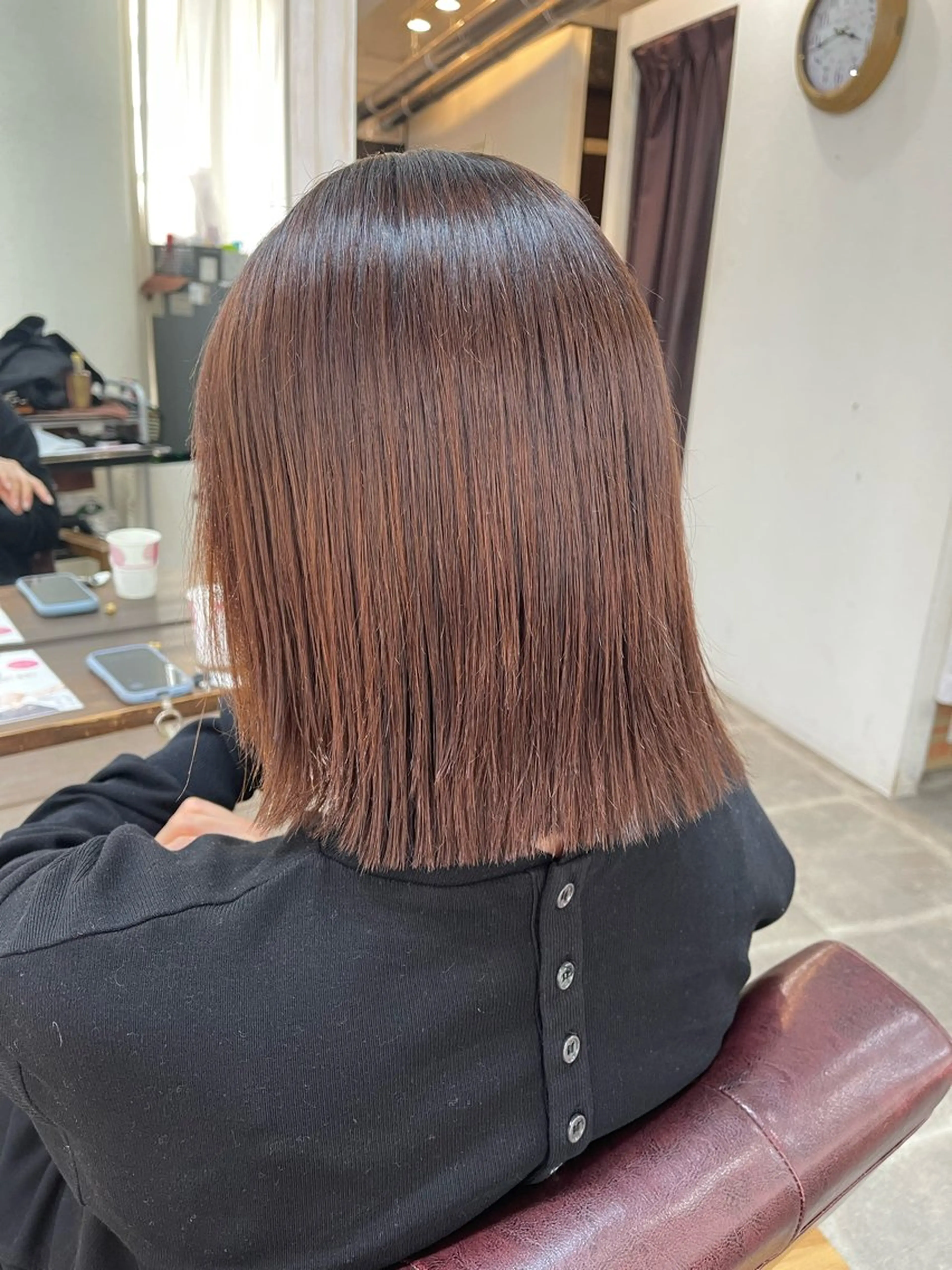 ショート パーマ 髪質改善 縮毛矯正 トリートメント ストレートパーマ SOYON西大寺店所属・ダブルカラー/ 髪質改善💎安藤のヘアスタイル