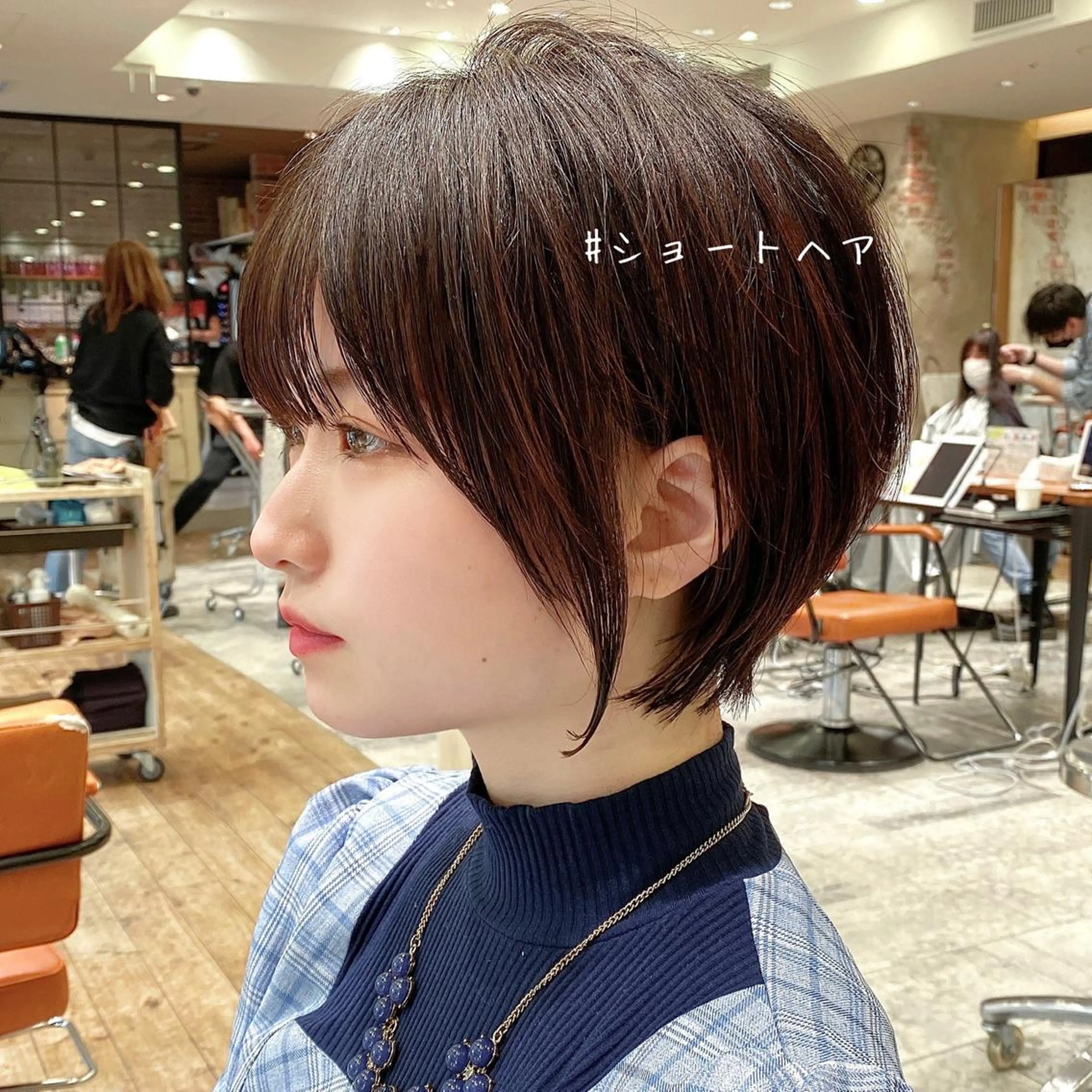 ショート カラー ベージュカラー グレージュ ショートヘア 小顔カット カット ヘアカラー トリートメント ショート、ボブの神✨ 峯朋也✂︎✨のヘアスタイル