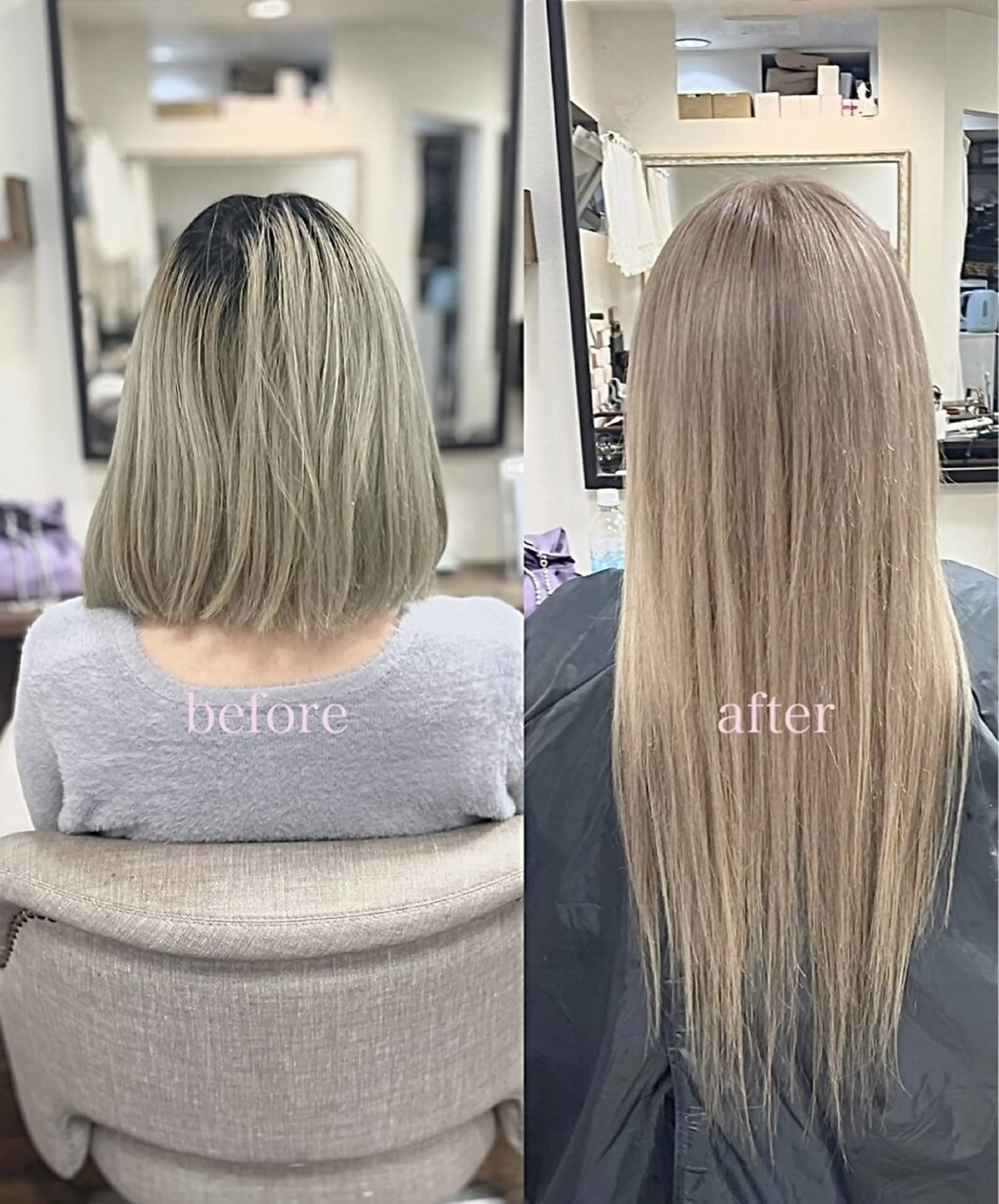 ロング ヘアカラー エクステ Nuit 新宿所属・エクステ×ブリーチ× レイヤー🌟Kのヘアスタイル