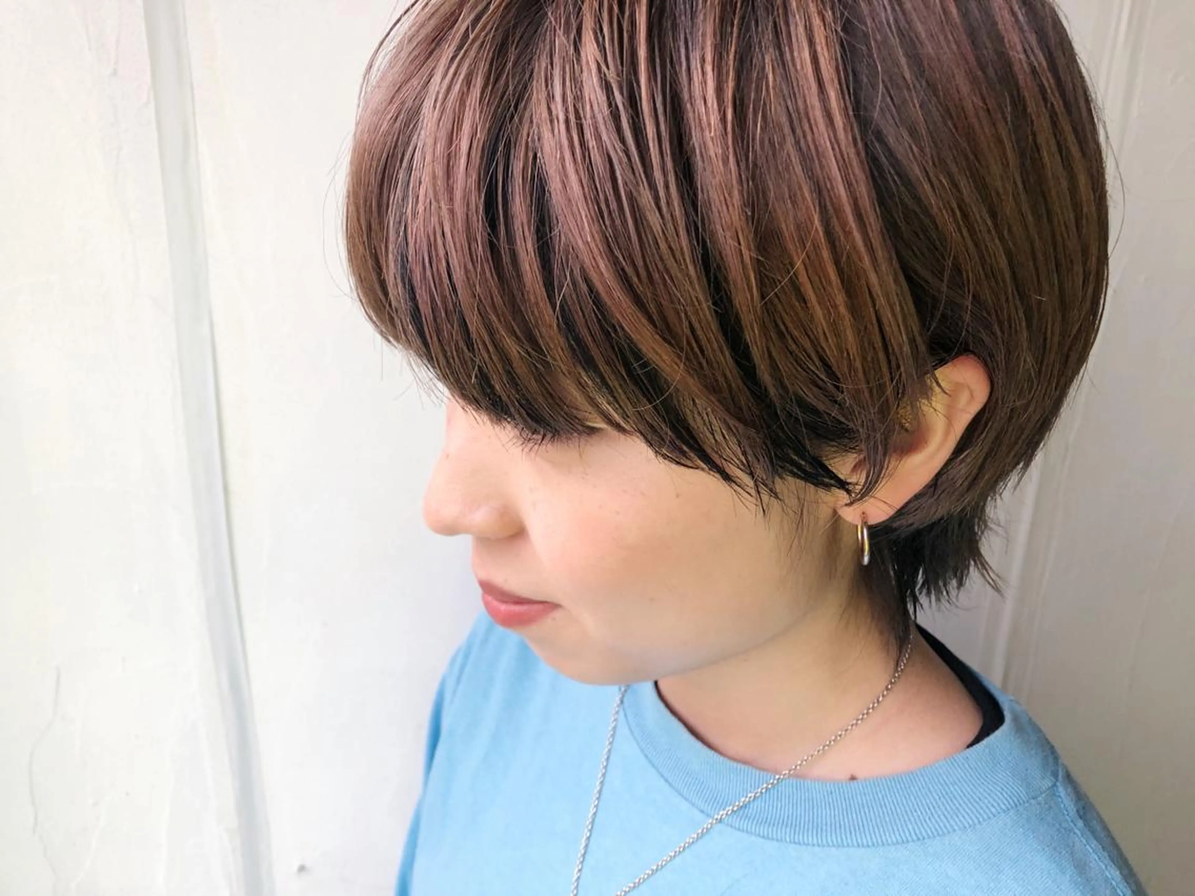 ショート 顔周りカット ウルフカット 関 京磨のヘアスタイル