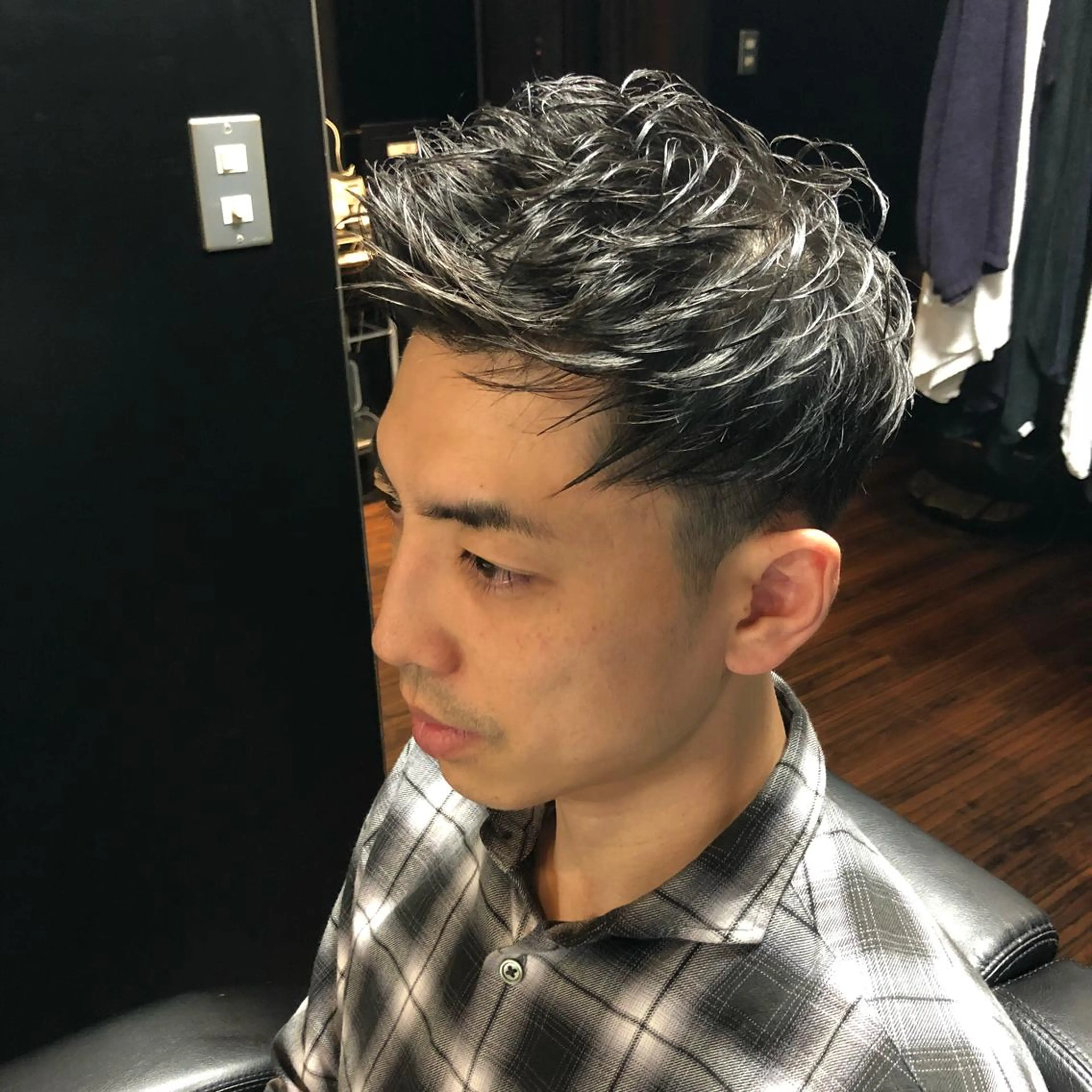 ショート パーマ メンズ HIRO GINZA BARBER SHOP 大阪所属・木村 りきのヘアスタイル