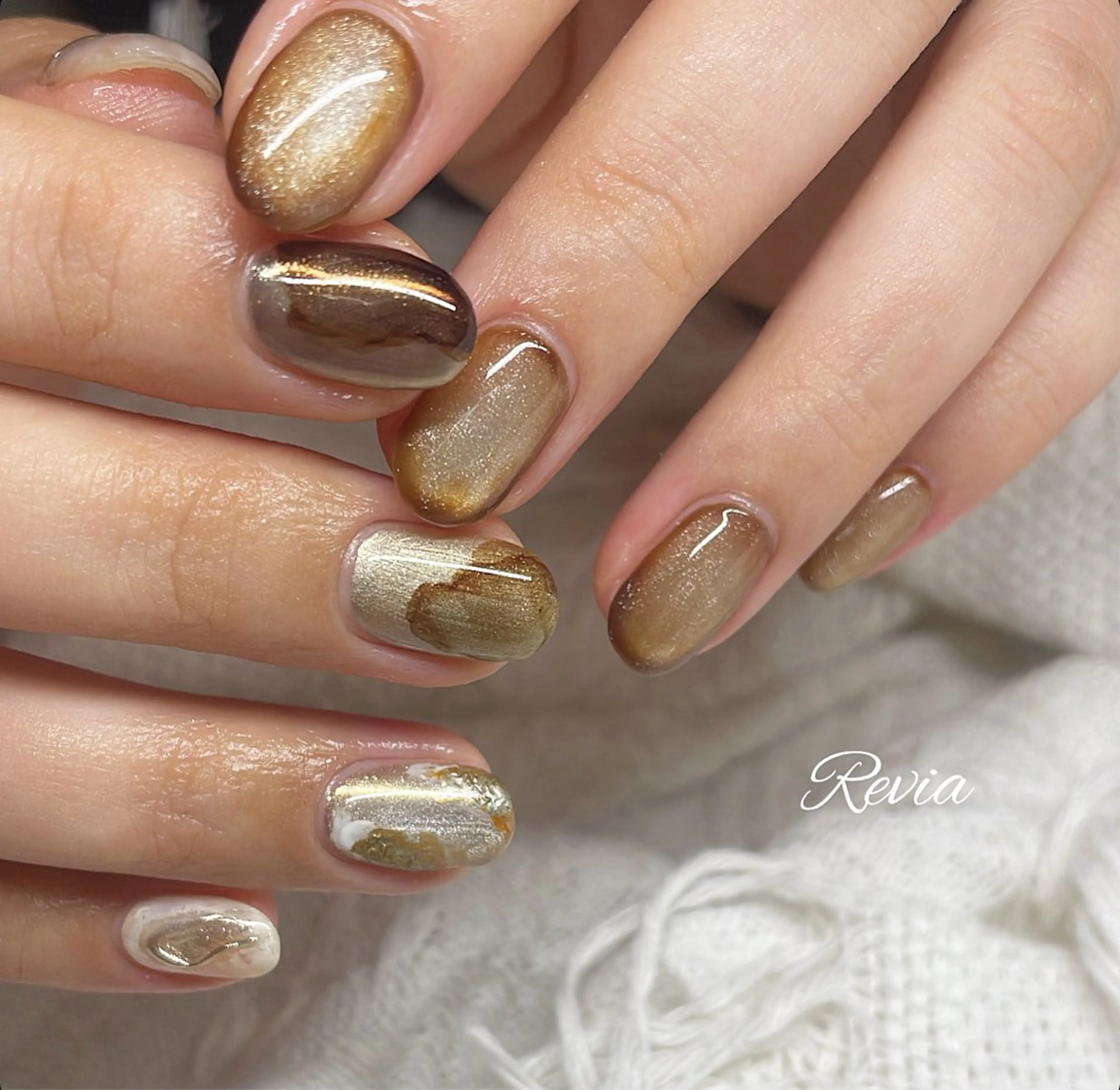 ネイル ハンドネイル revia所属・ERI Nailistのネイルデザイン