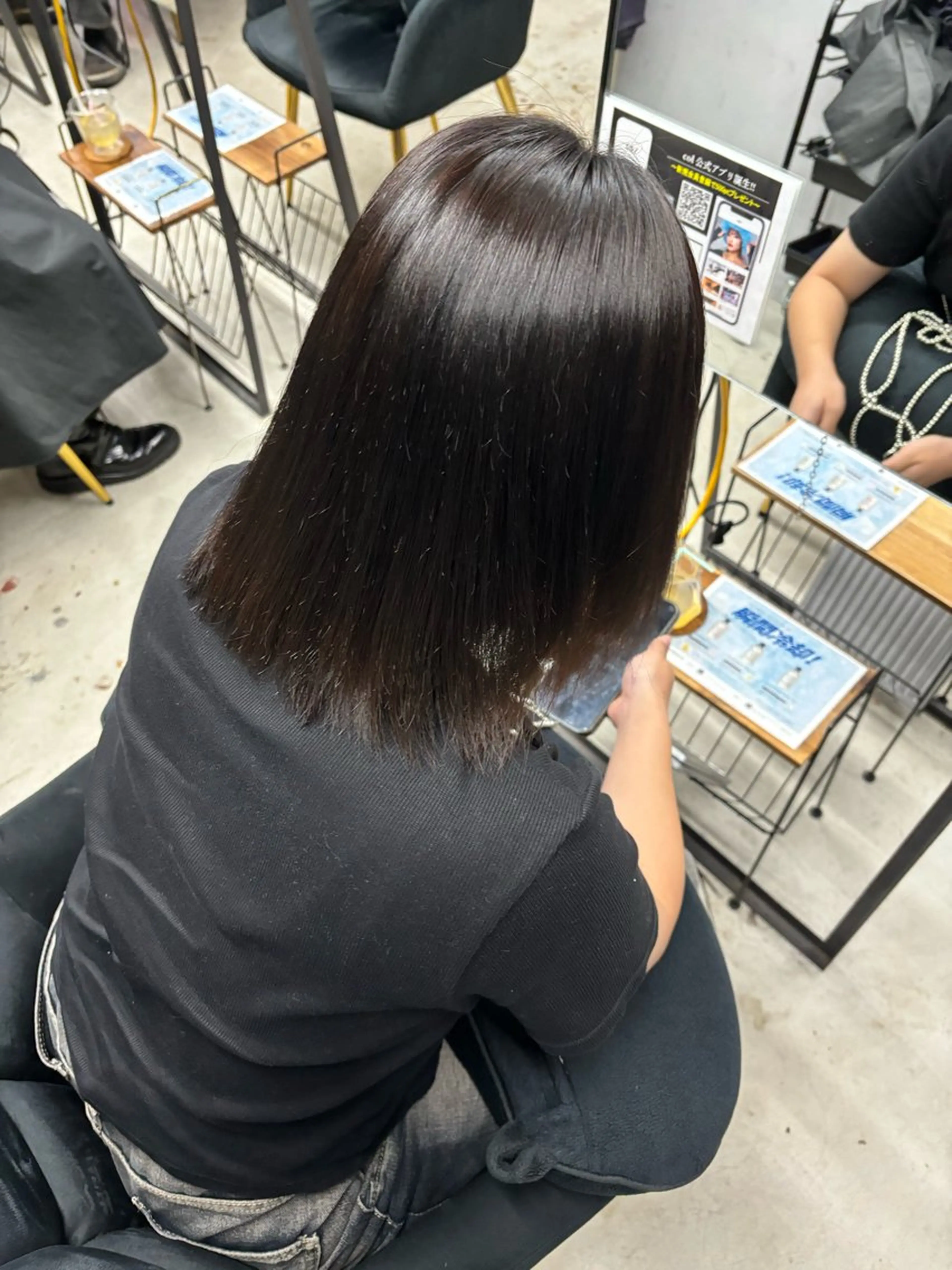 ミディアム ボブ 札幌パーマ 髪質改善/後藤海音のヘアスタイル